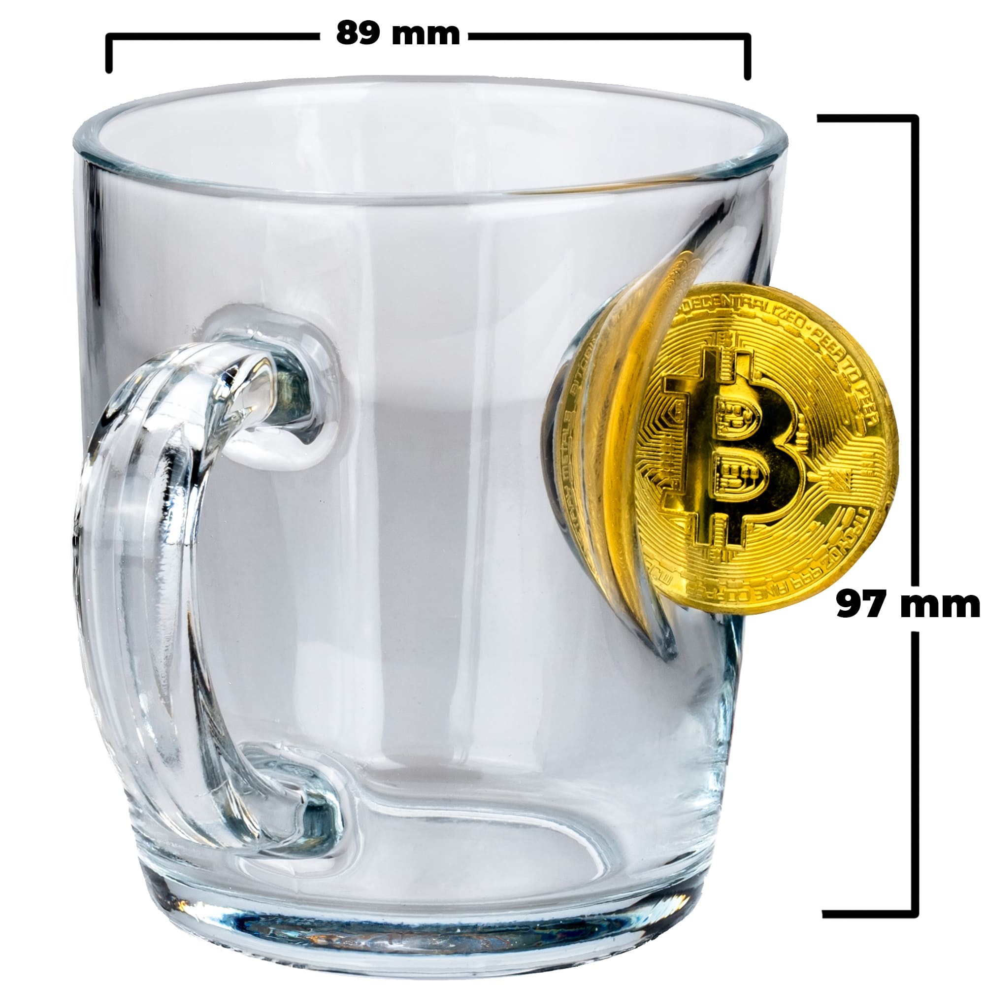 Bitcoin Madeni Para Hediyelik Özel FincanÇay Kahve Bardağı Kupa 340cc