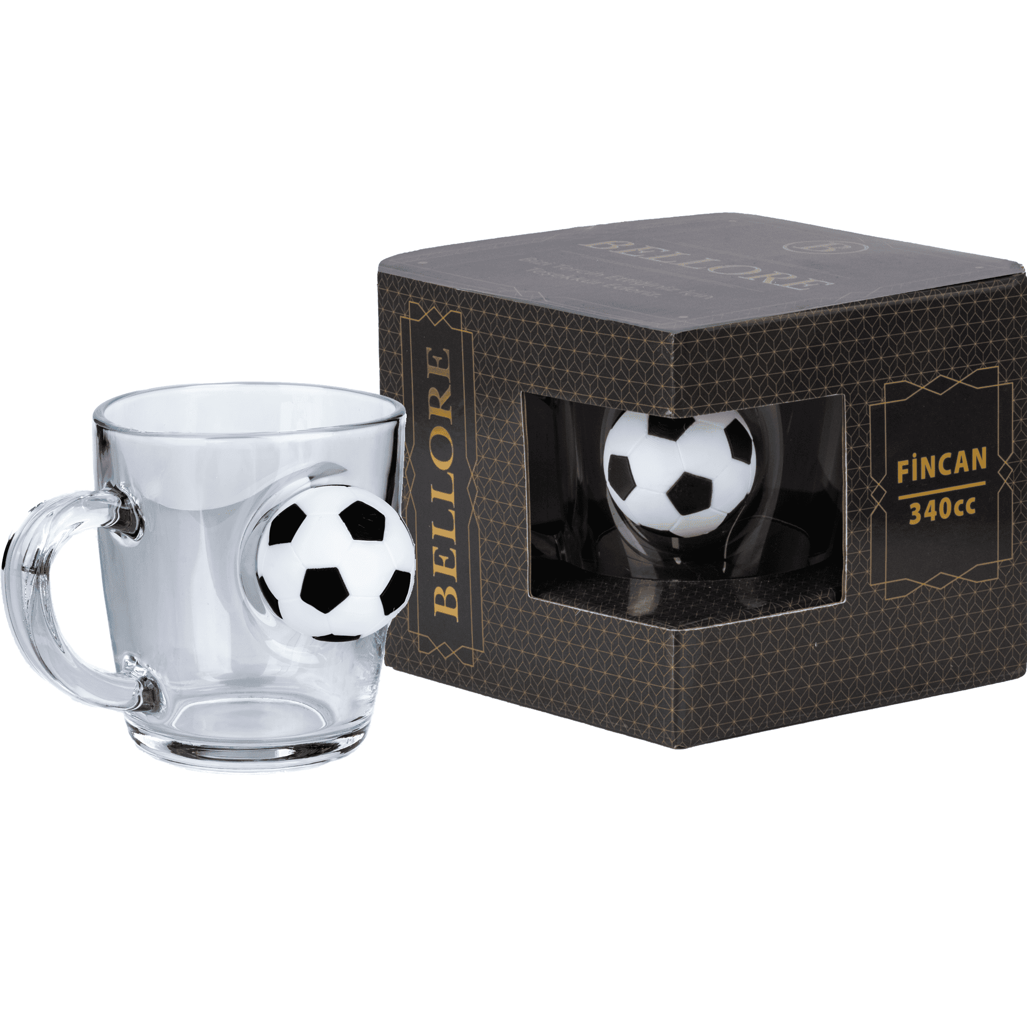 Futbol Toplu Özel Çay Kahve Bardağı Fincan Kupa 340 cc