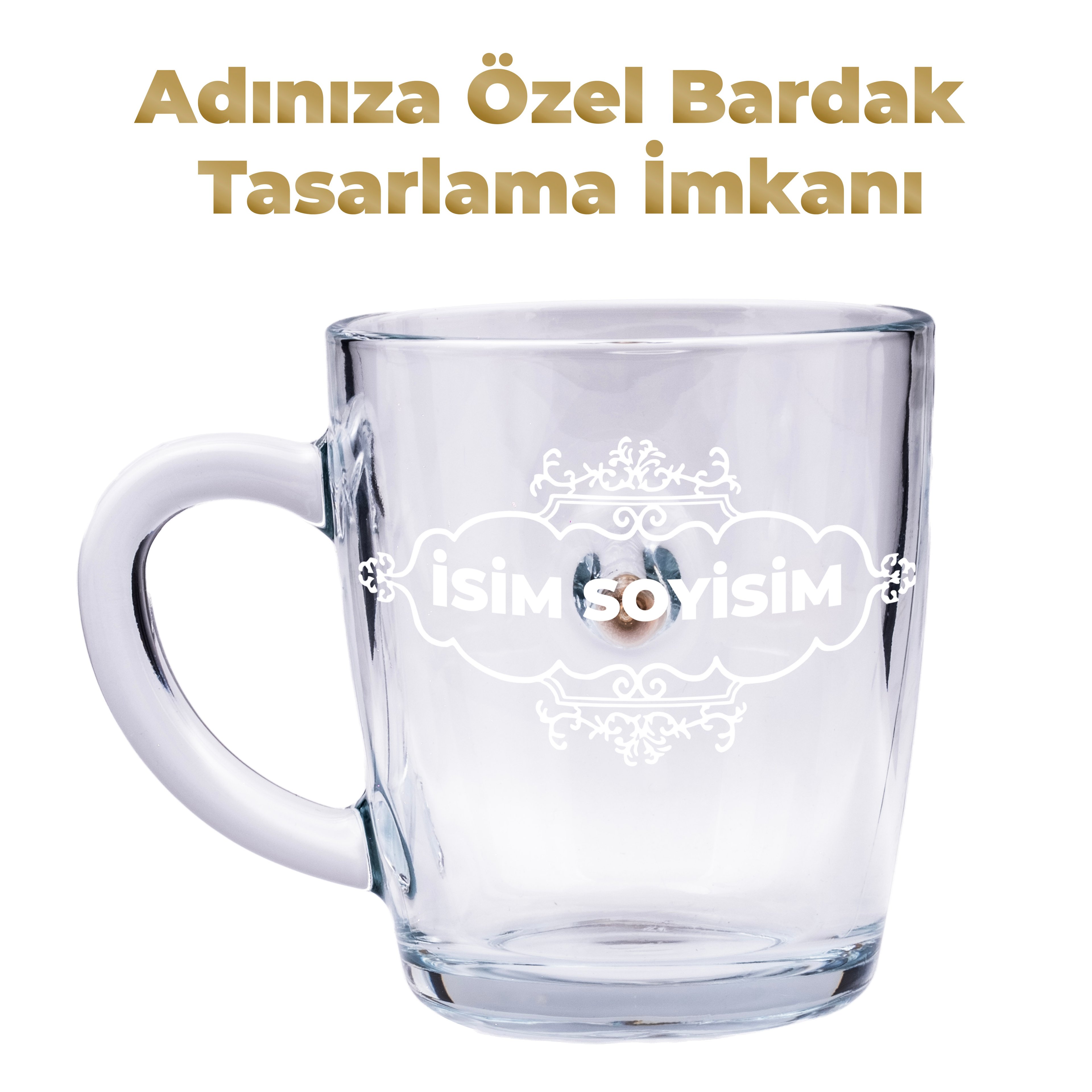 Gerçek .308 Mermili Özel Fıncan Kulplu Kahve Bardağı Hediyelik 340cc