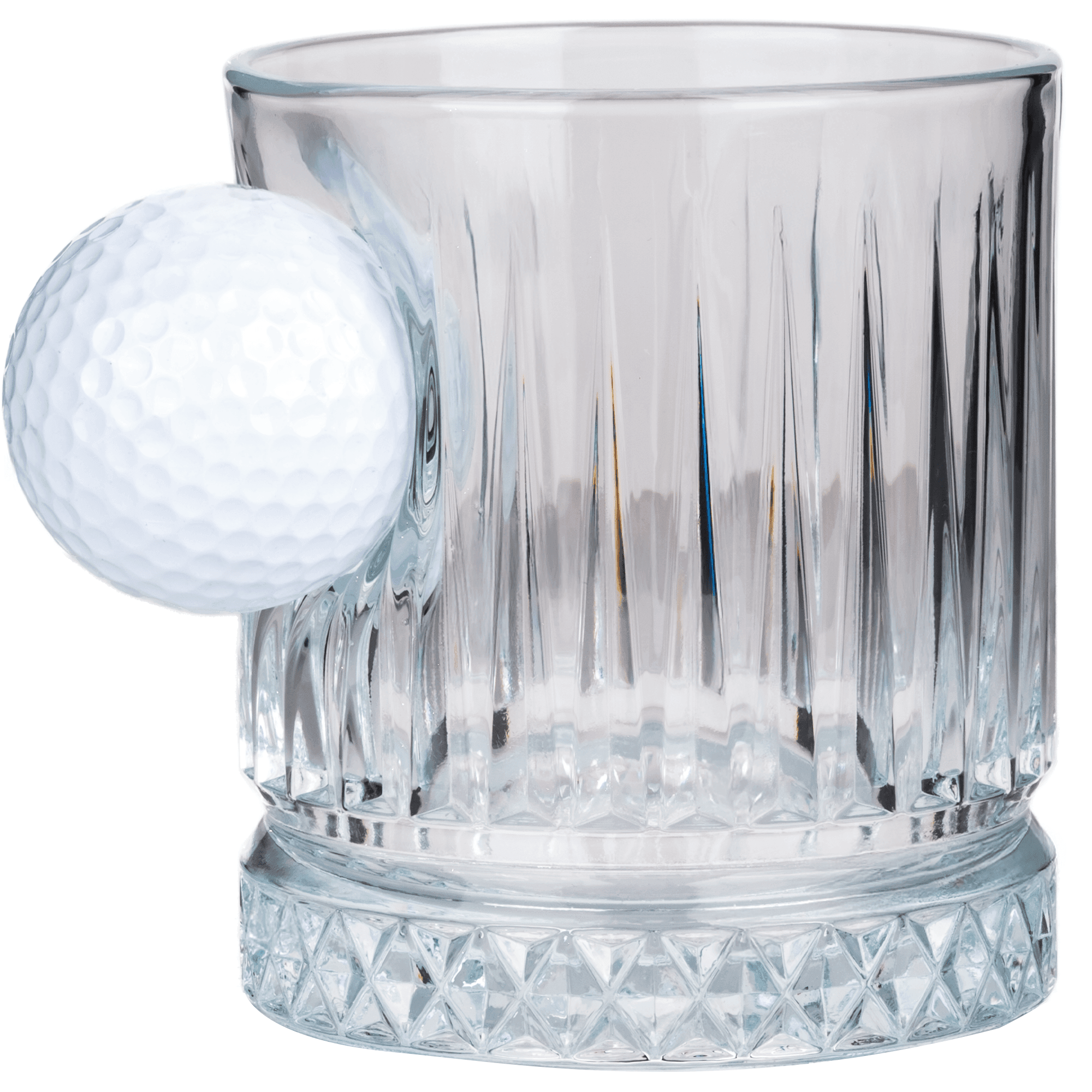 Gerçek Golf Toplu 2’li Lüks Kristal Viski Bardak Seti 355 cc