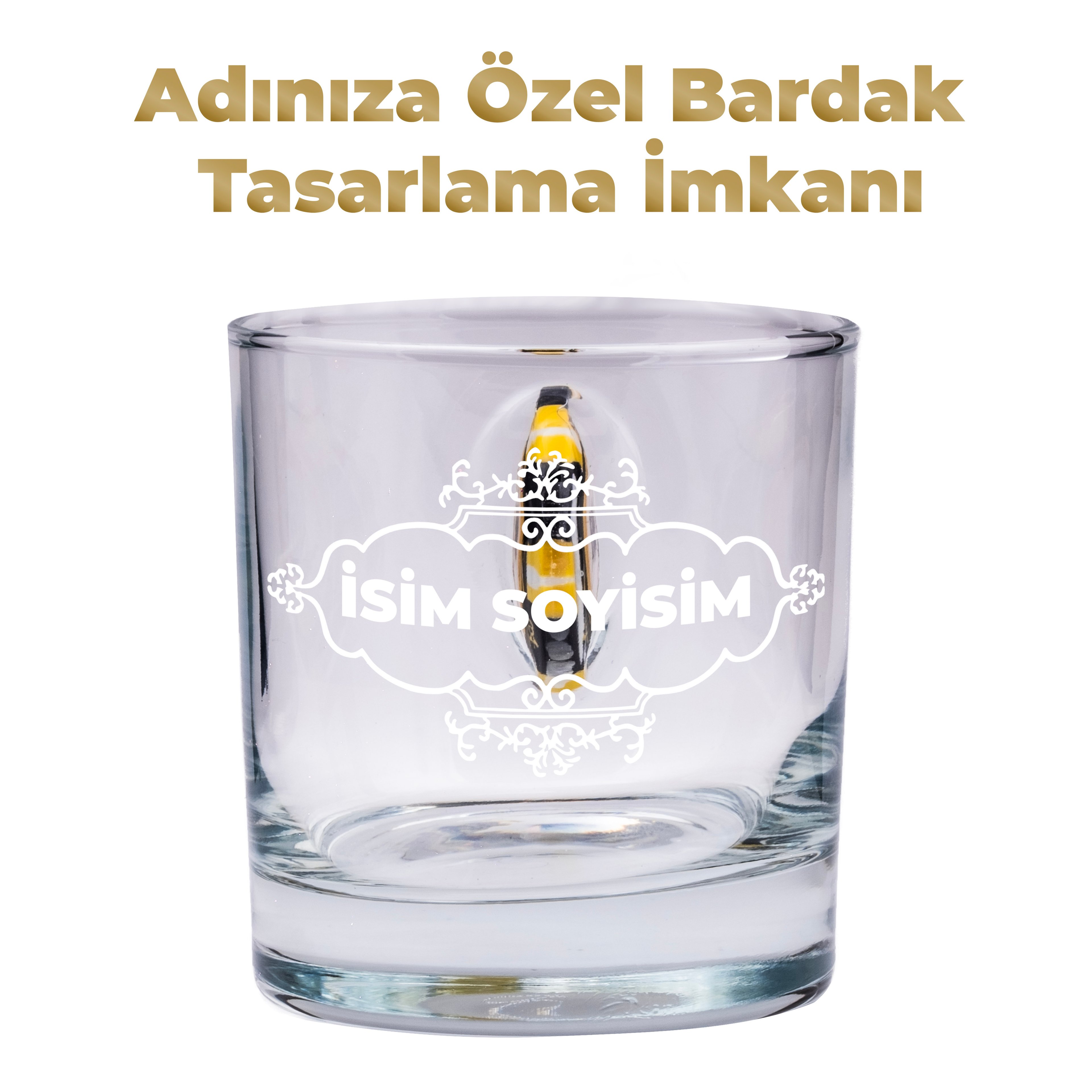 Poker Çipli Fişi Pullu Özel Viski Bardağı Çip 300cc