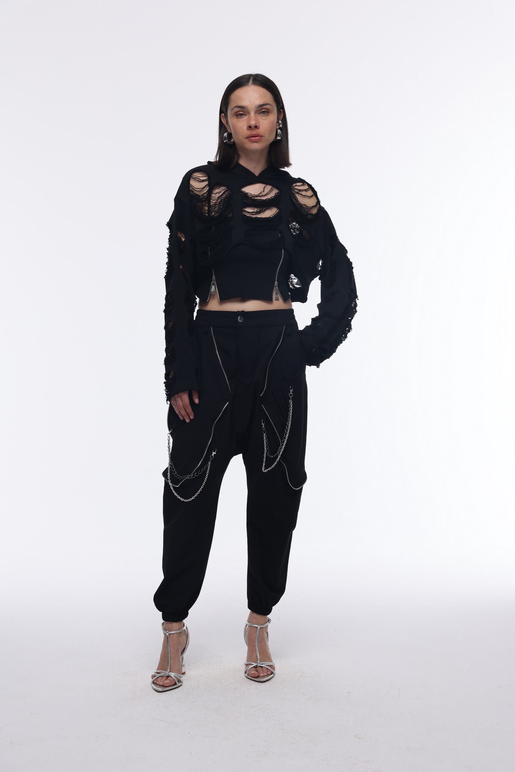 LAZERLİ SWEAT CROP TAKIM