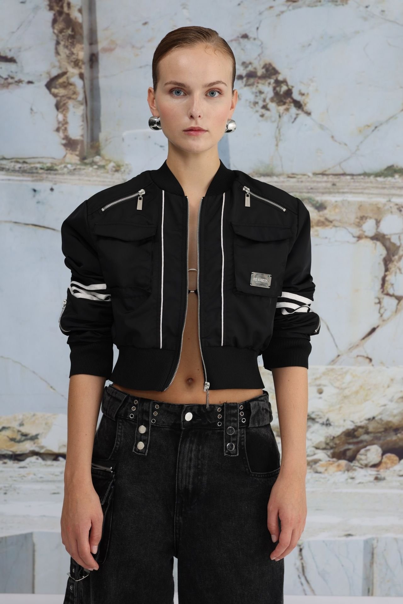 FERMUARLI BOMBER CEKET
