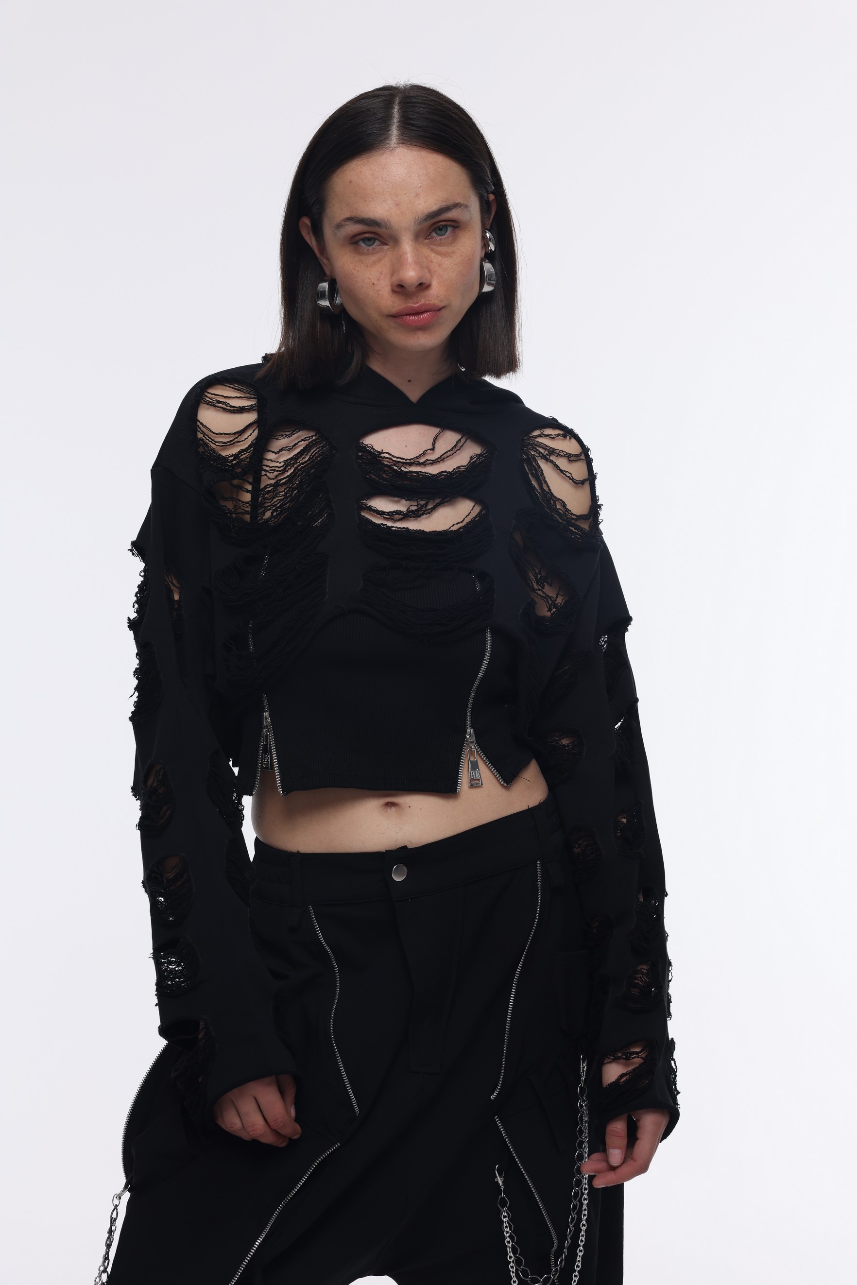 LAZERLİ SWEAT CROP TAKIM