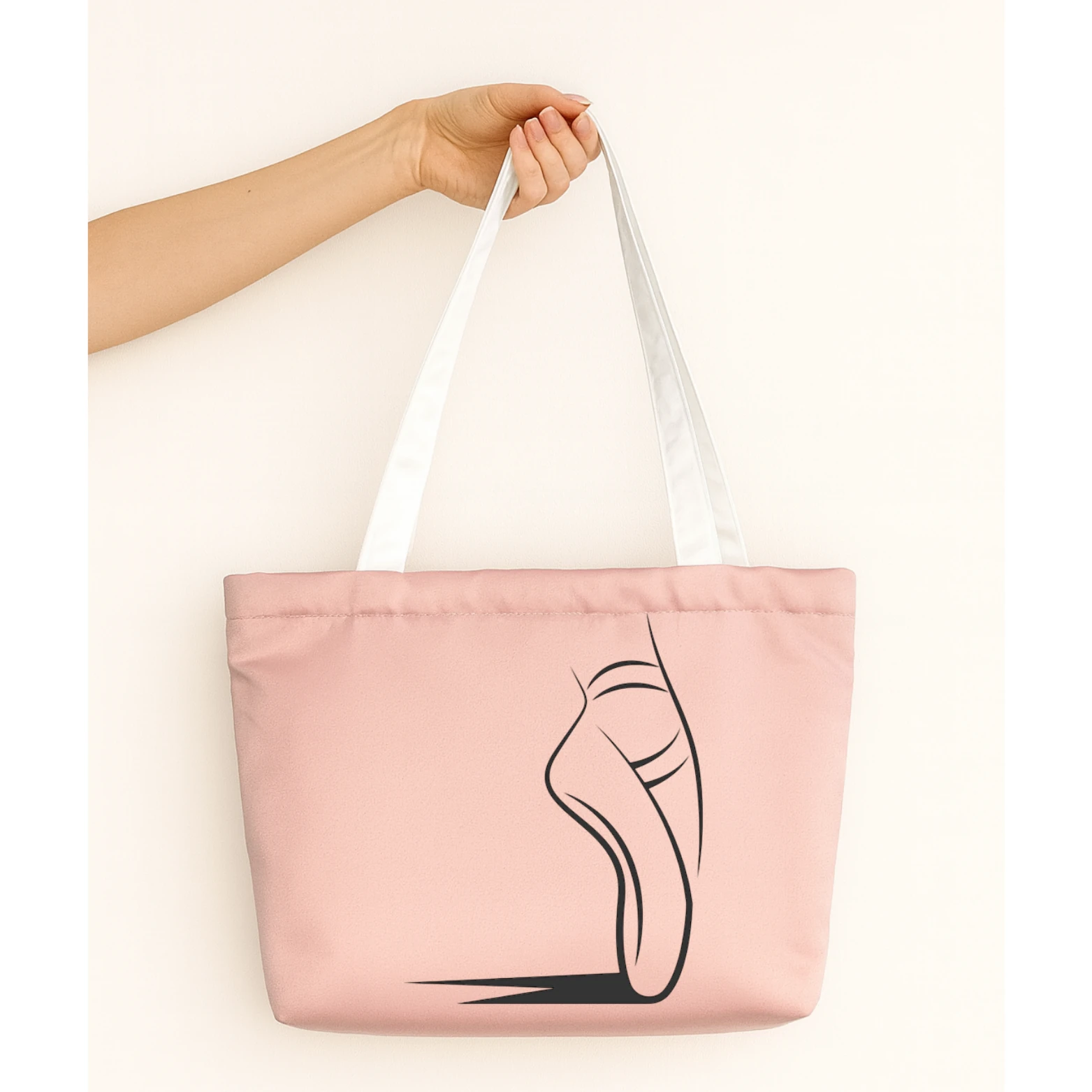 Piruet Bale Point Baskılı Mat Saten Çanta