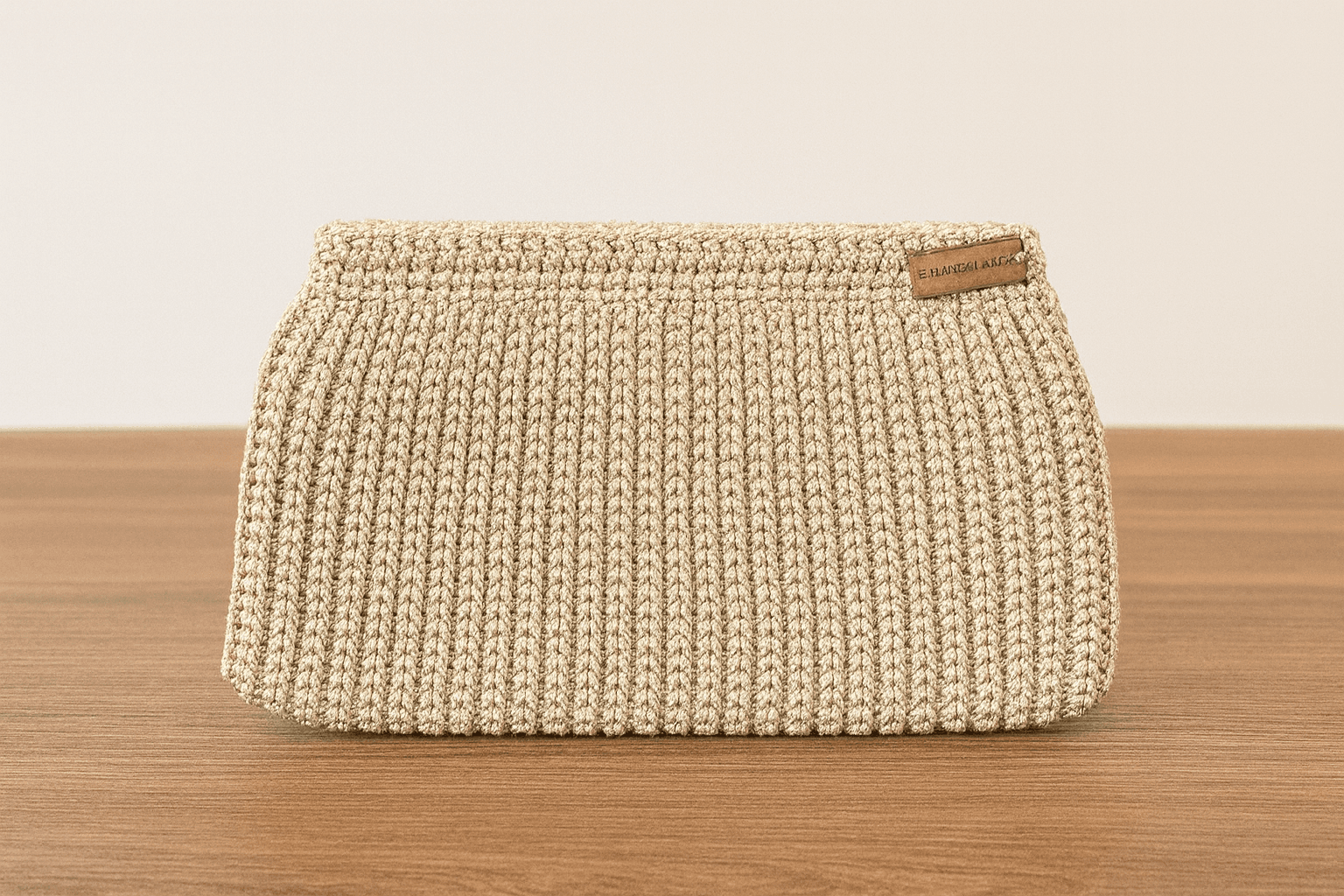 Natura Krem Clutch Çanta (Astarlı)