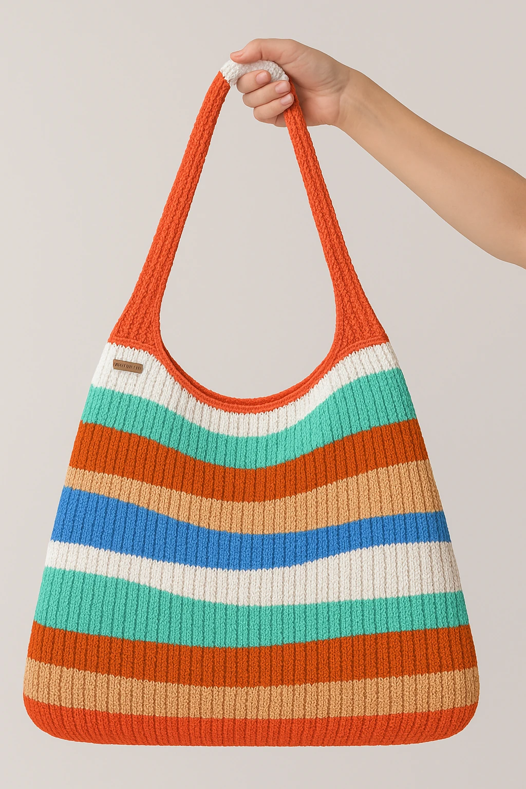 Riviera Örgü Geniş Kol Çantası (Astarlı)