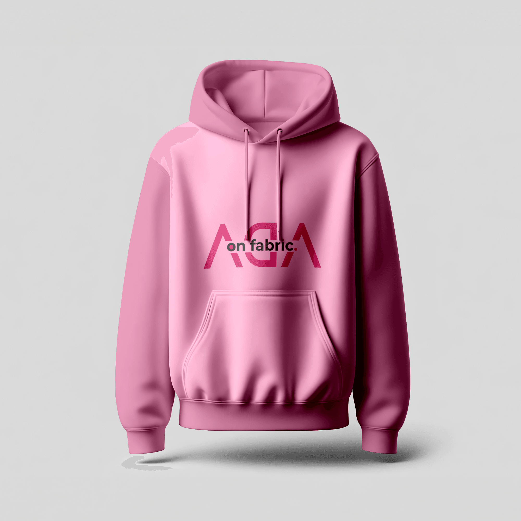 Pembe Tasarlanabilir Hoodie Sweatshirt 