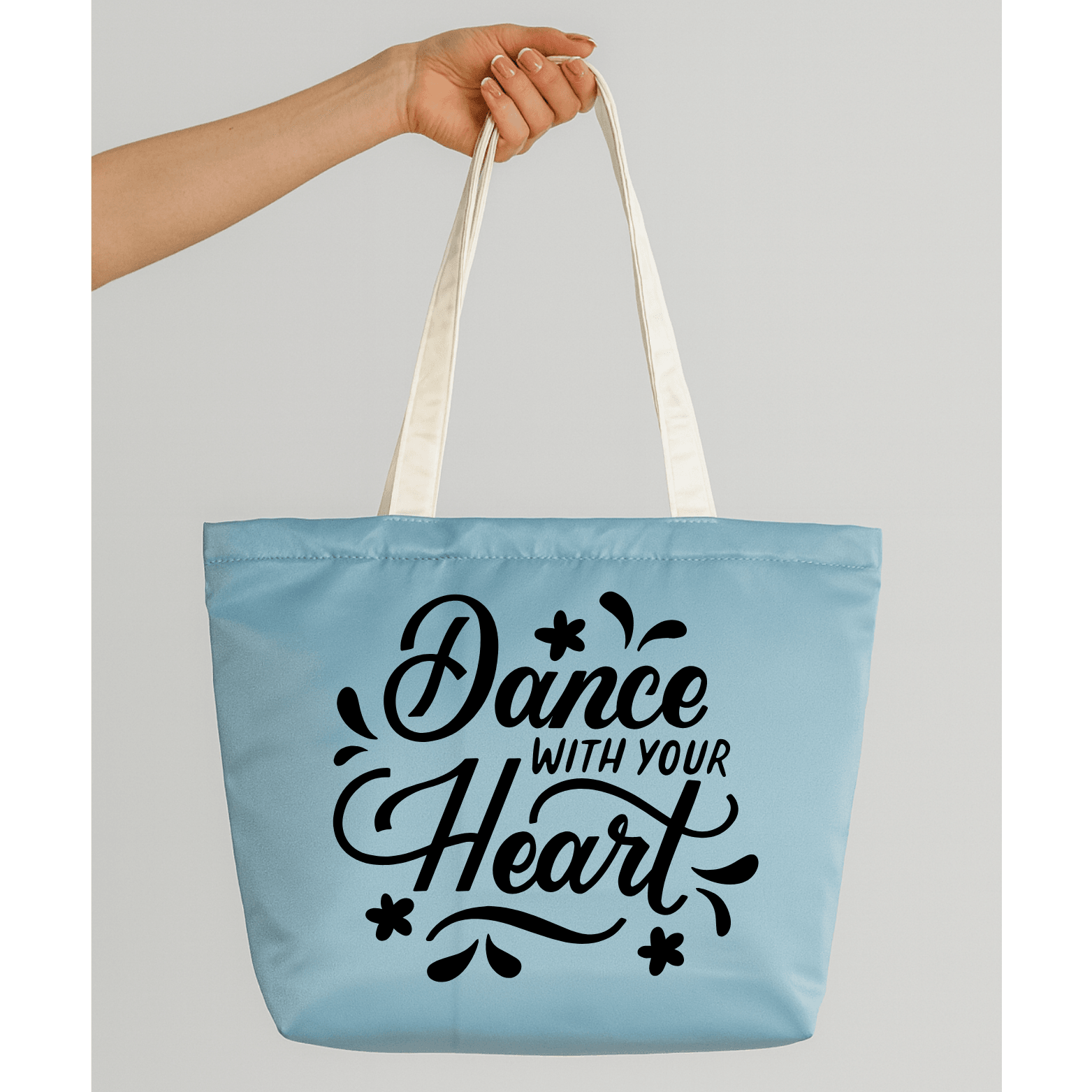 Dance With Your Heart Tasarım Mat Saten Çanta