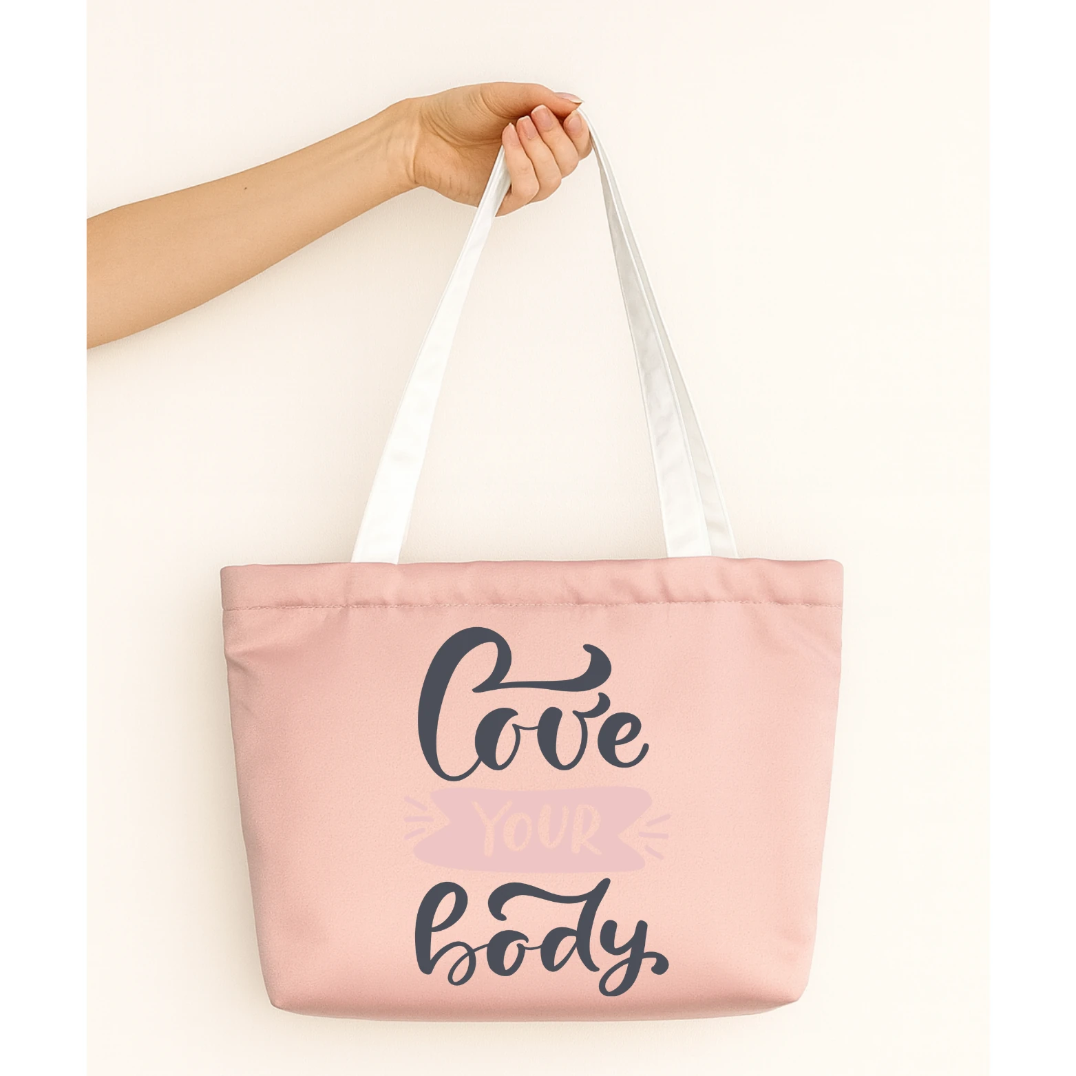 Love Your Body Tasarım Mat Saten Çanta