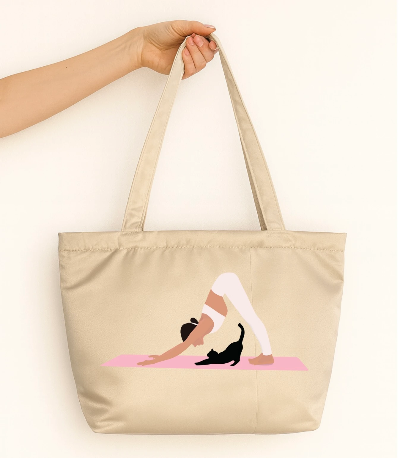 Yoga Tasarım Mat Saten Omuz Çantası