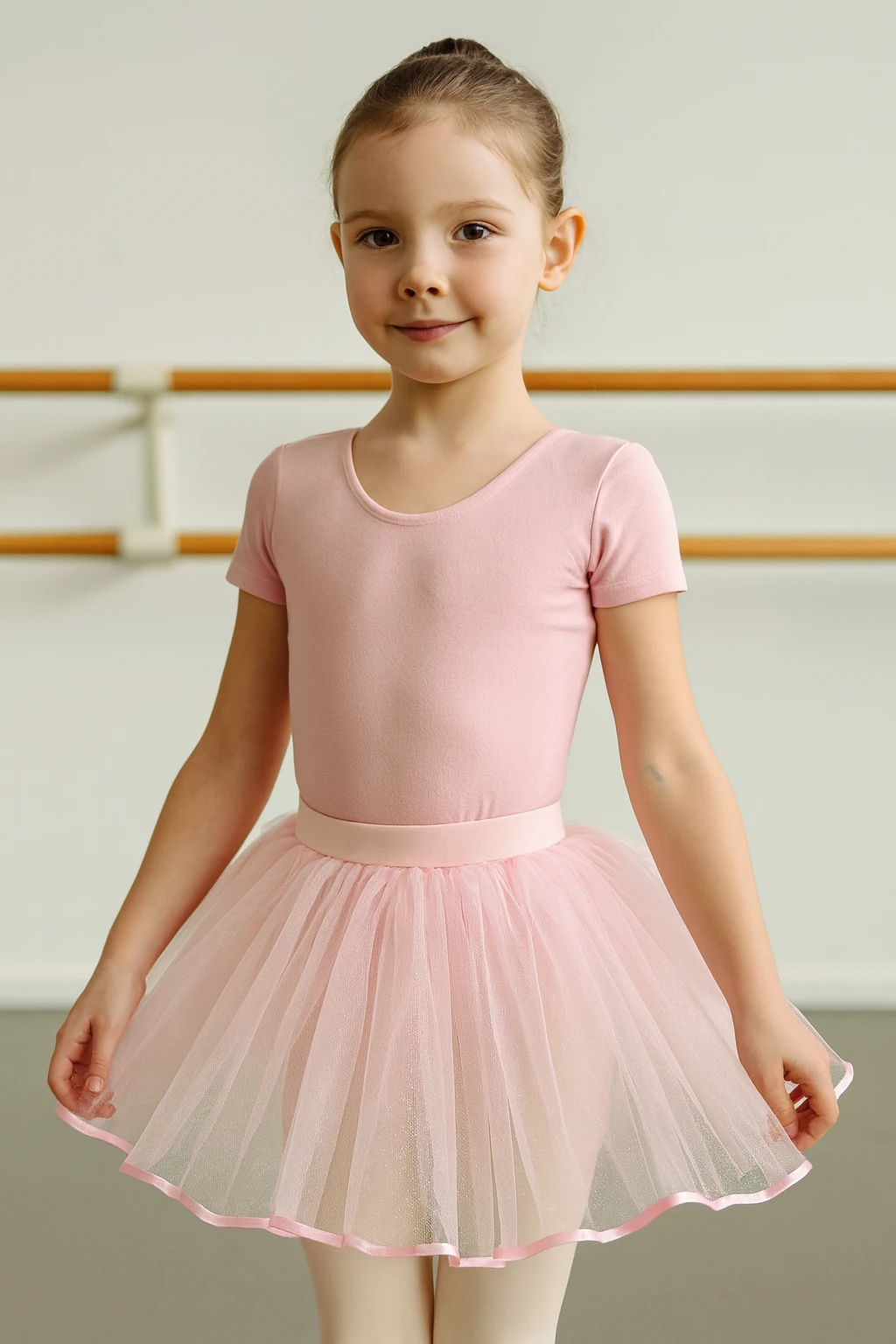 Pembe Kristal Tül Tütü Etek