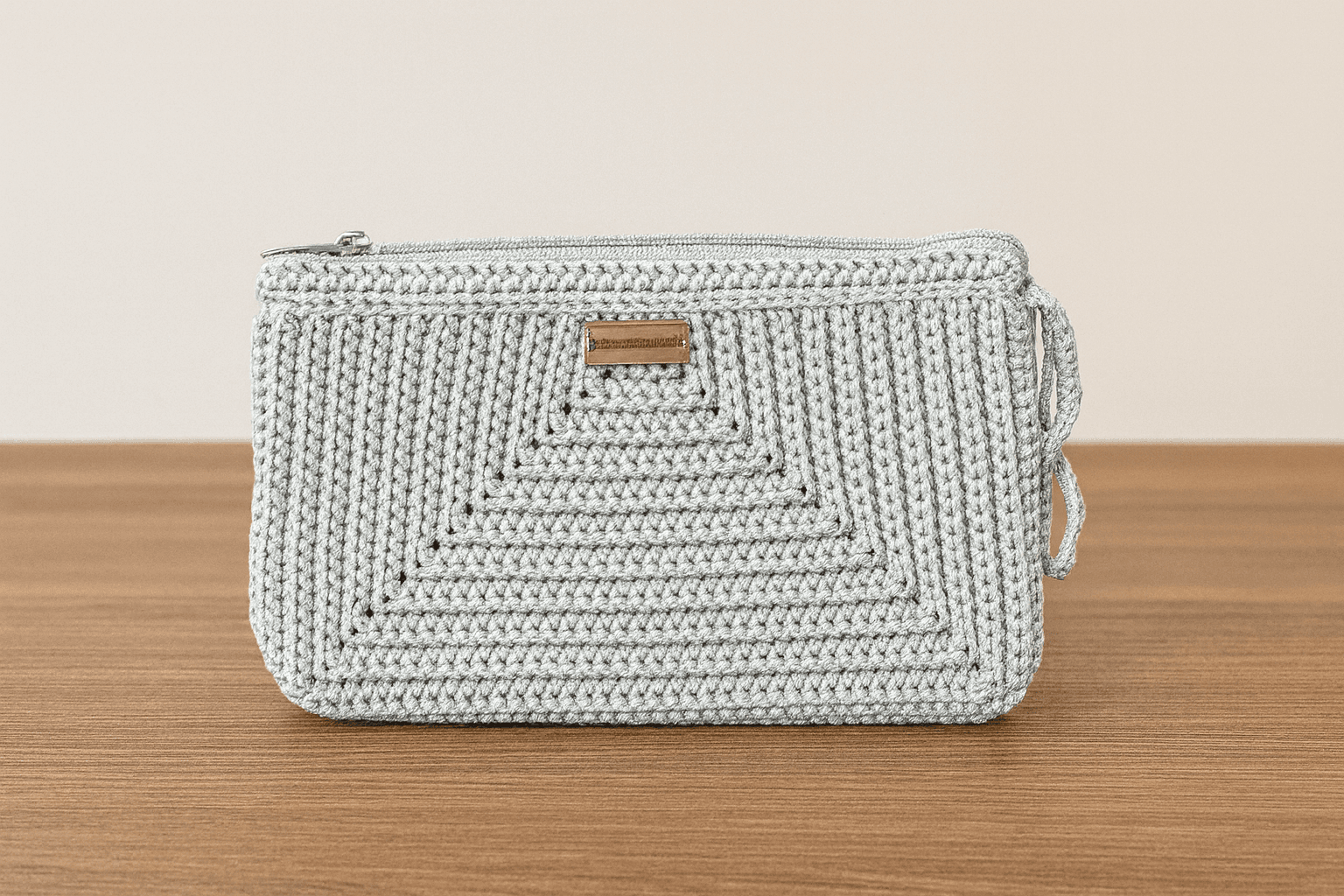 Celeste Gümüş Gri Clutch Çanta (Astarlı)