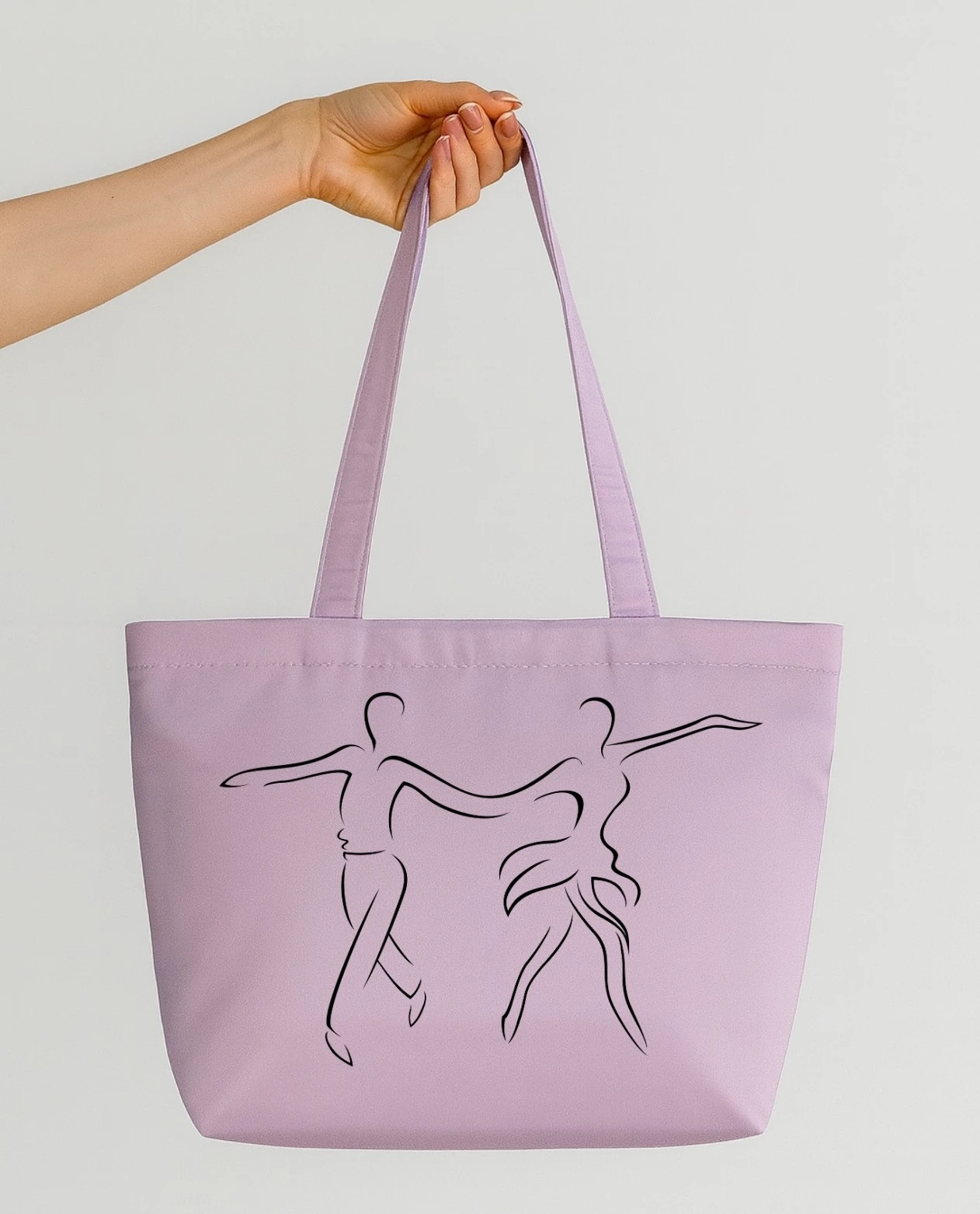 Ritmo Dansçı Baskılı Mat Saten Çanta