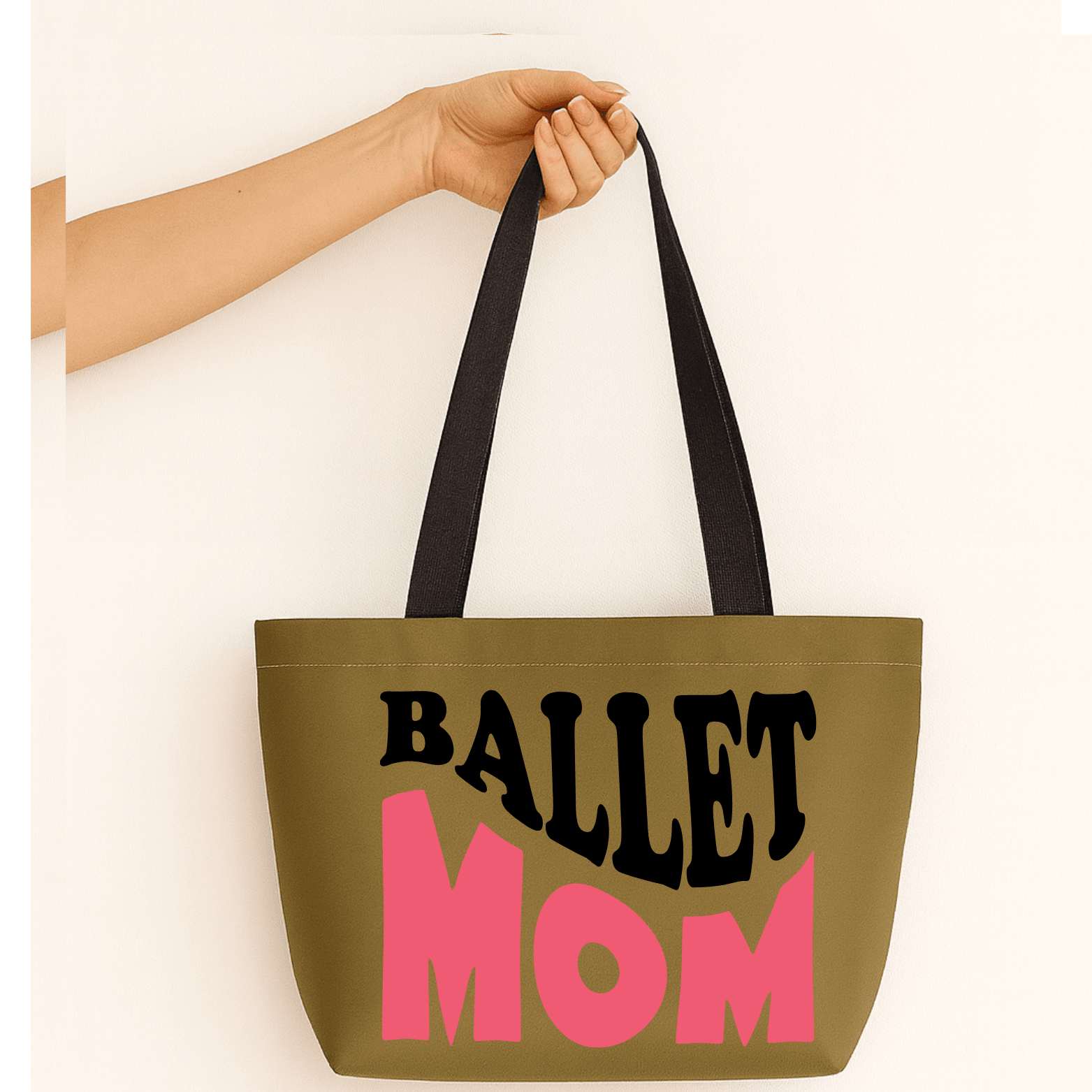 Ballet Mom Tasarım Mat Saten Çanta