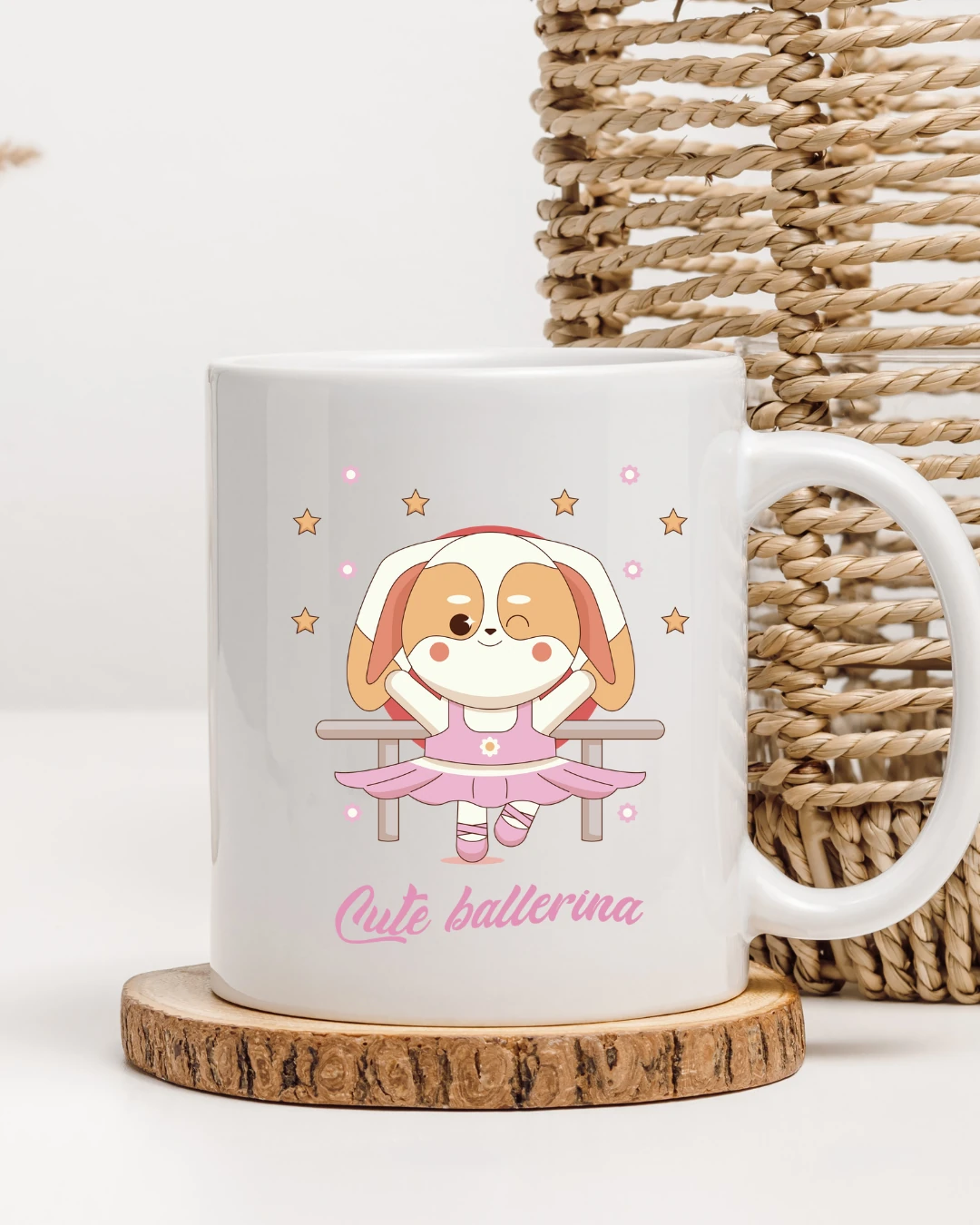 Cute Balerin Dog Temalı Kupa Bardak