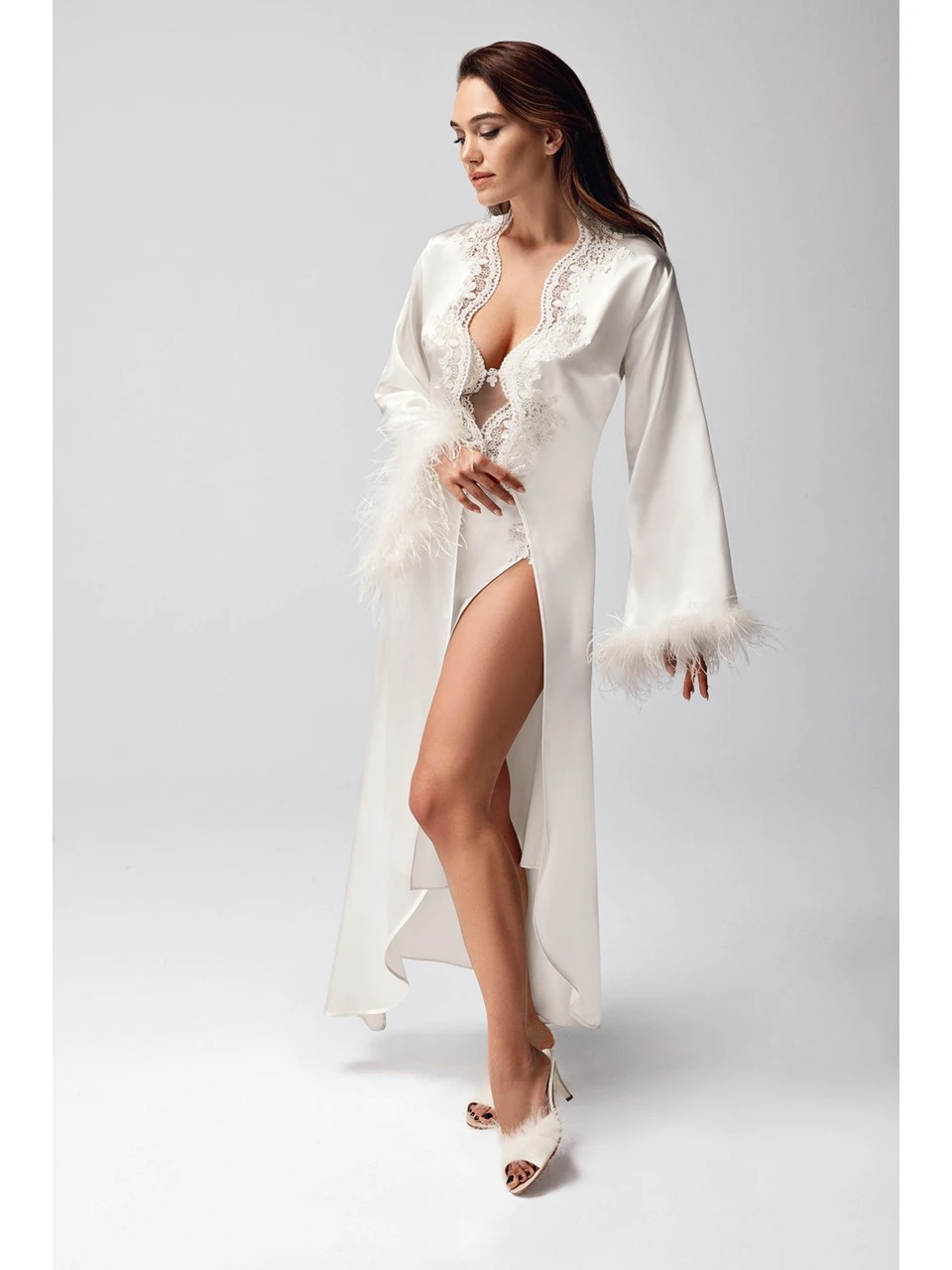 Özel Tasarım 6’lı Saten Dantel Çeyiz Gecelik & Pijama Seti 