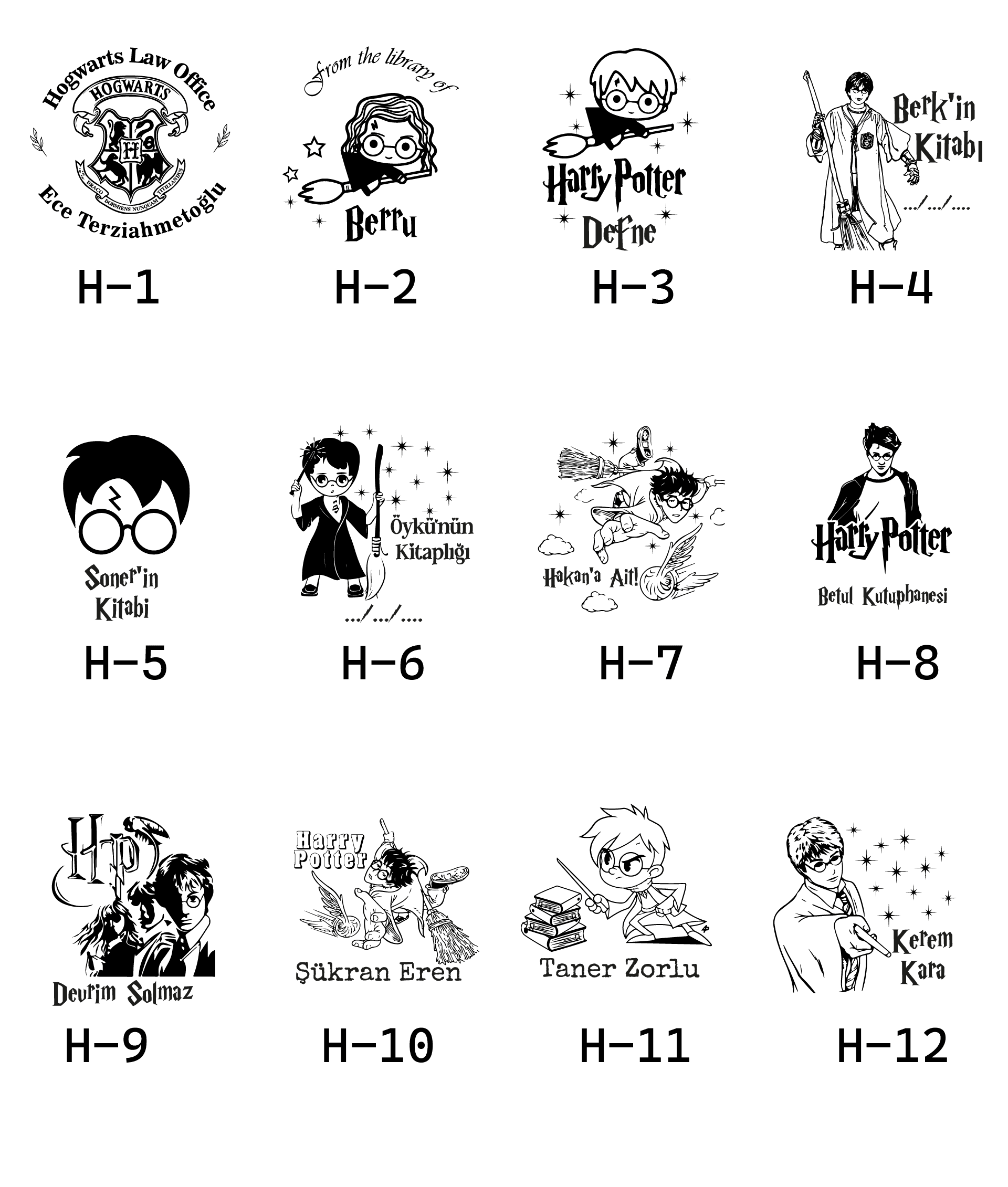 HARRY POTTER TASARIMLARI