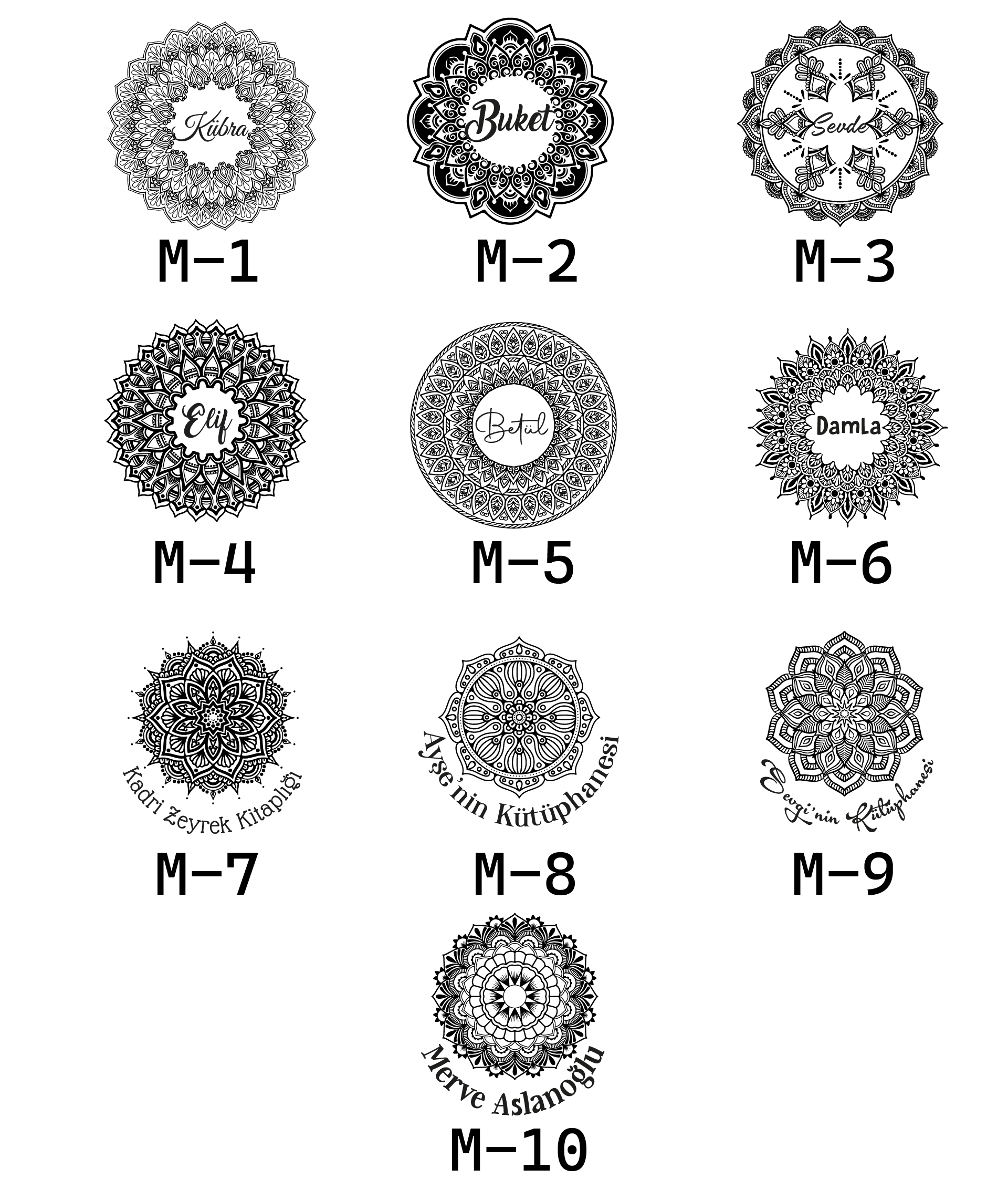 MANDALA TASARIMLARI