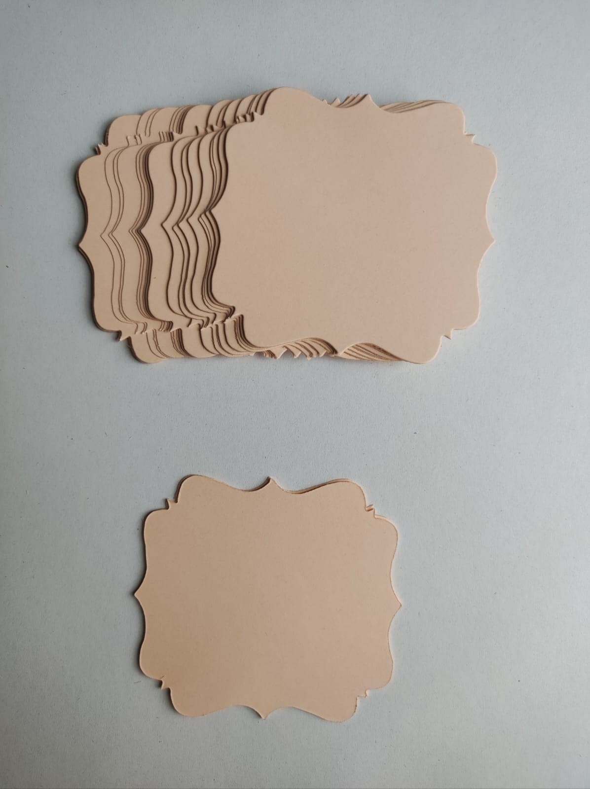 Pudra Pembesi 50’li Şekilli Kart 7x8cm