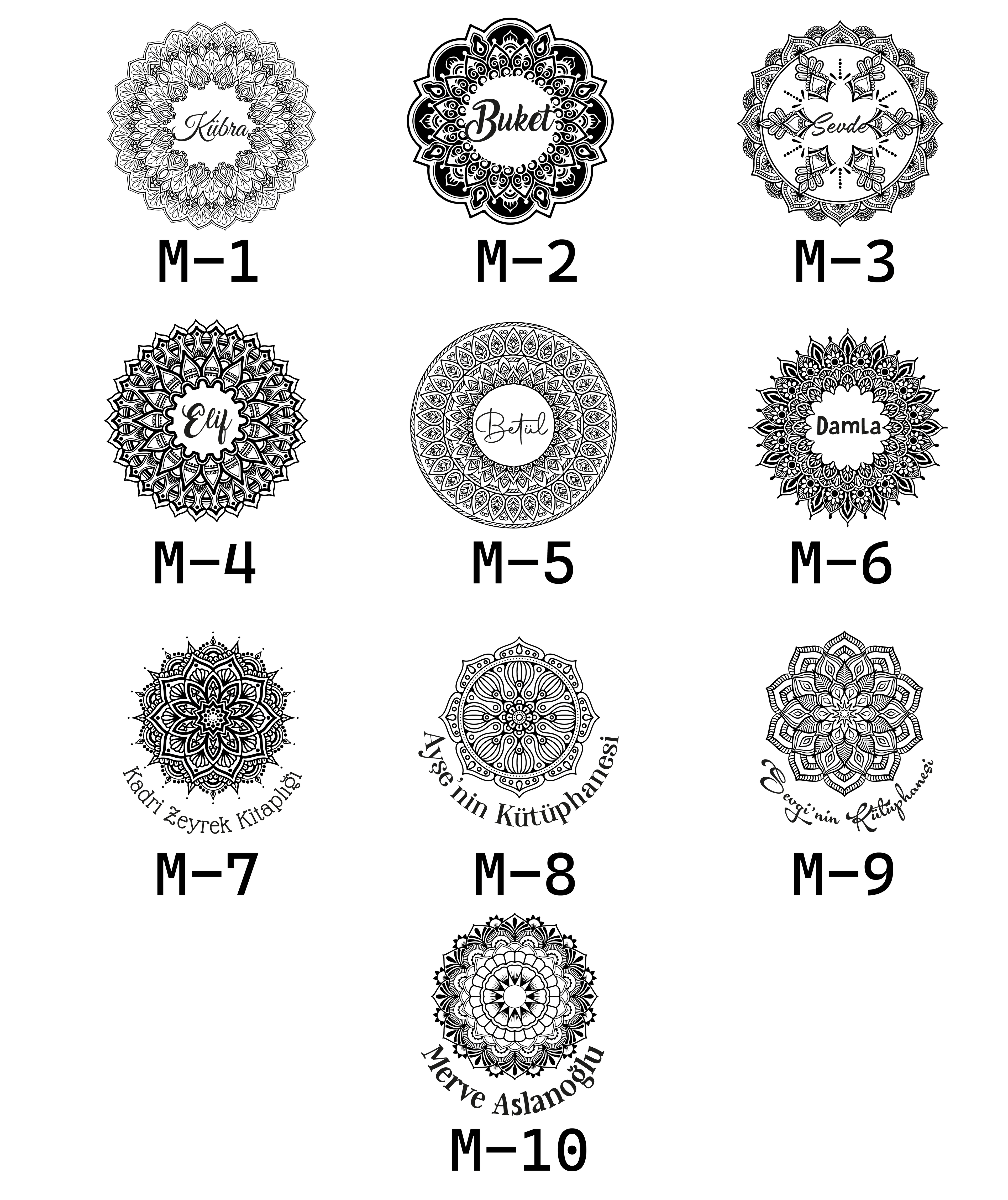 MANDALA TASARIMLARI