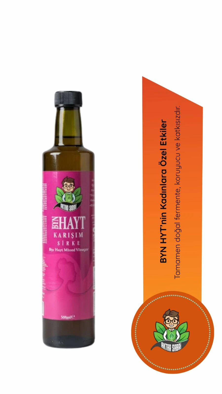 aktar sabri Sirke BYN HYT – Hayıt Otu, Aslan Pençesi ve Civanperçemi Sirke Karışımı 500 ml