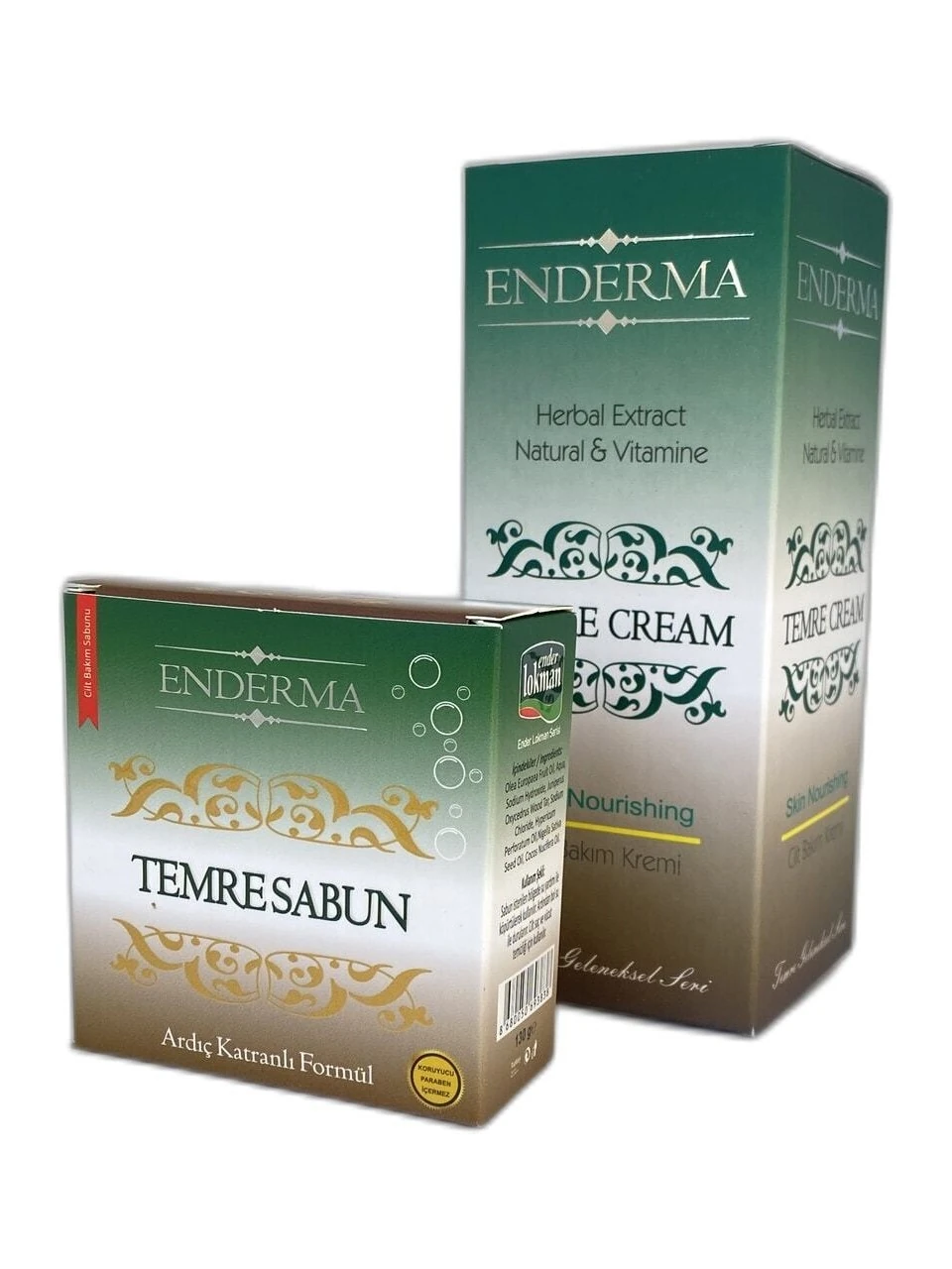 Aktar Sabri – Enderma Temre Krem + Temre Sabun Seti (Egzema ve Hassas Cilt Bakım Destek Seti)