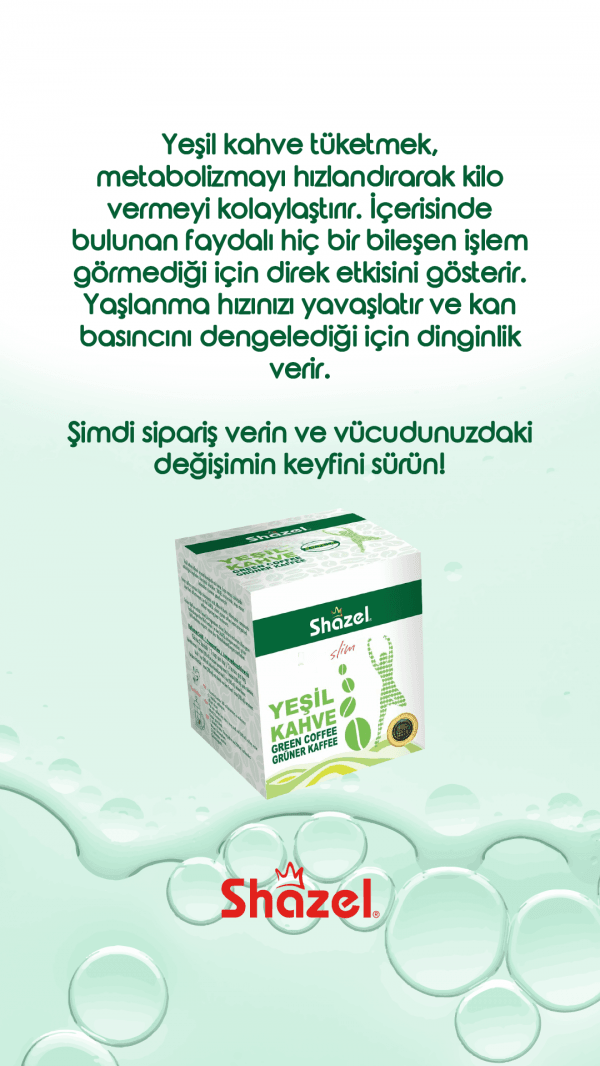 SHAZEL Slim DETOKS Yeşil Kahve 14lü x 3g