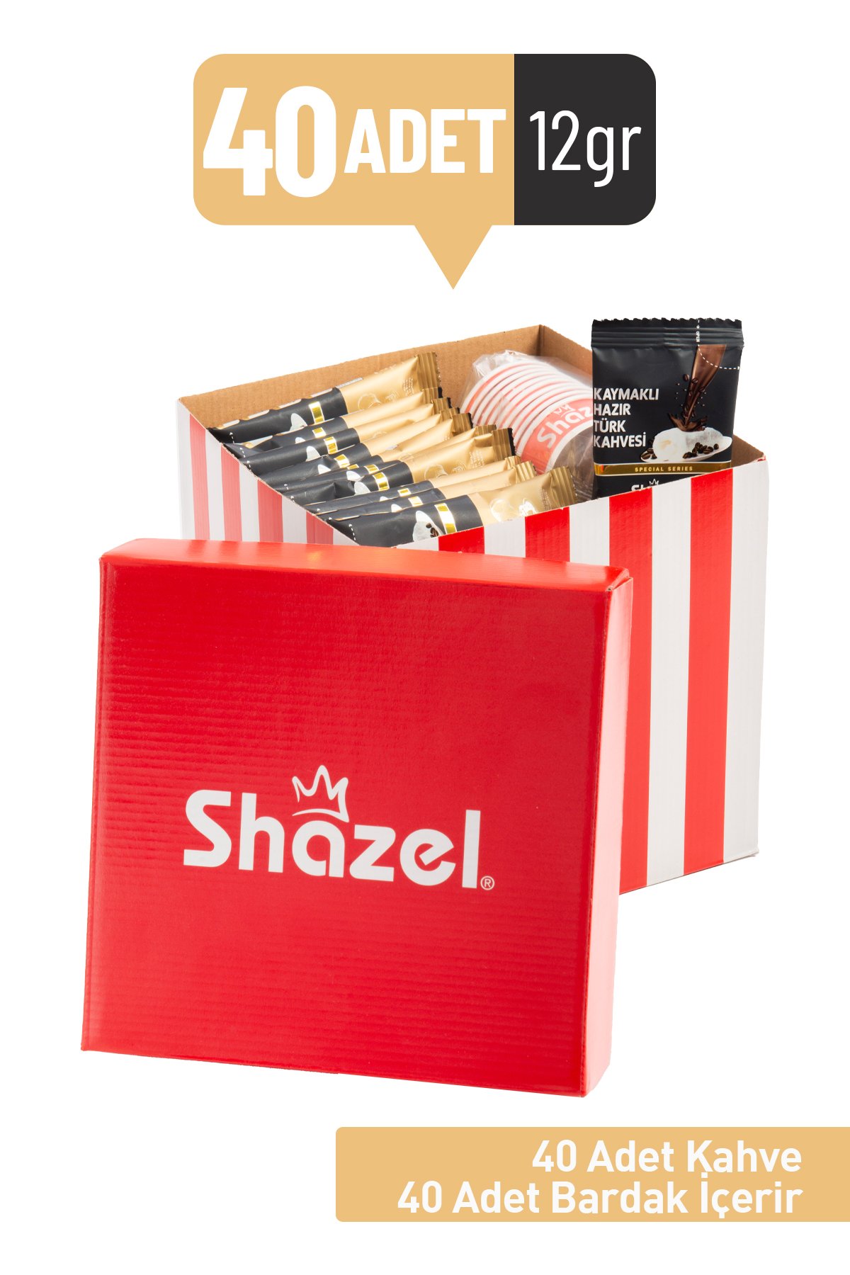 SHAZEL Kaymaklı Hediye Ofis Seti 12G x 40Adet