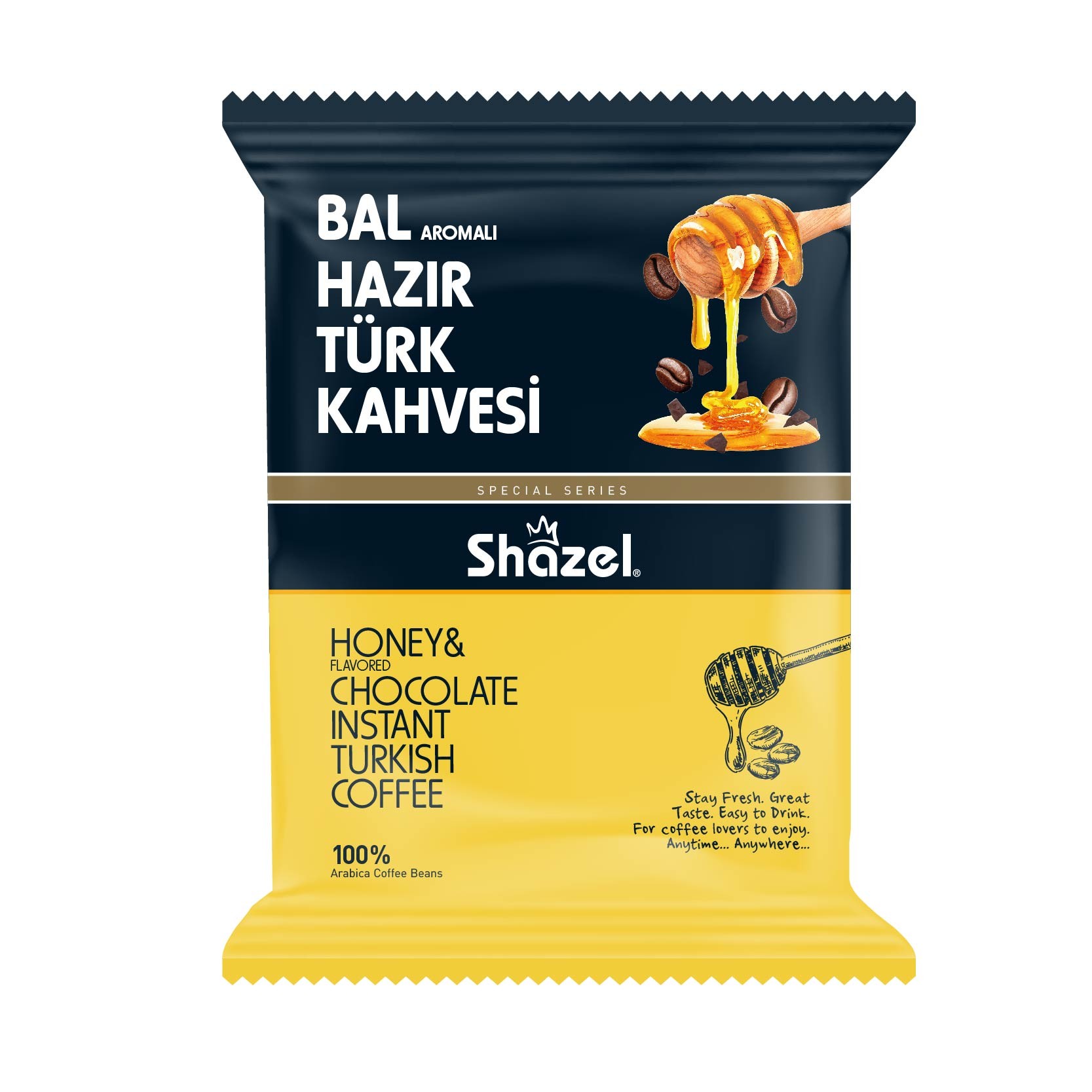 Shazel Honey Flavored Turkish Coffee 100 G