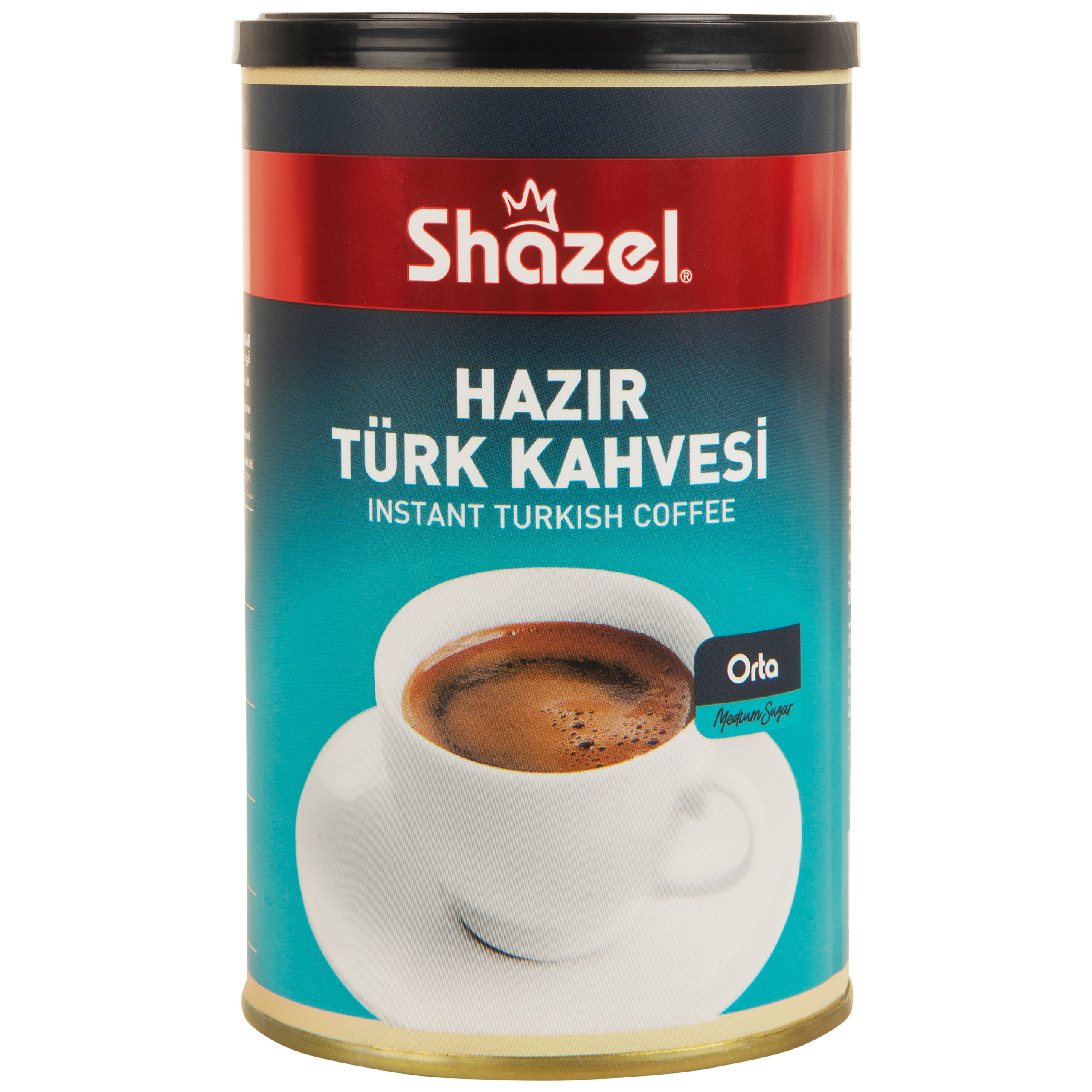 Shazel Instant Turkish Coffee Medium Sugar - 250g
