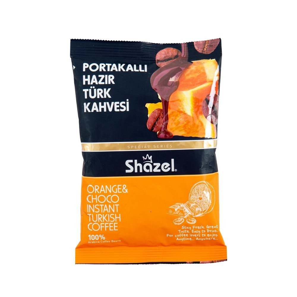 Shazel Orange & Choco Instant Turkish Coffee – 100g