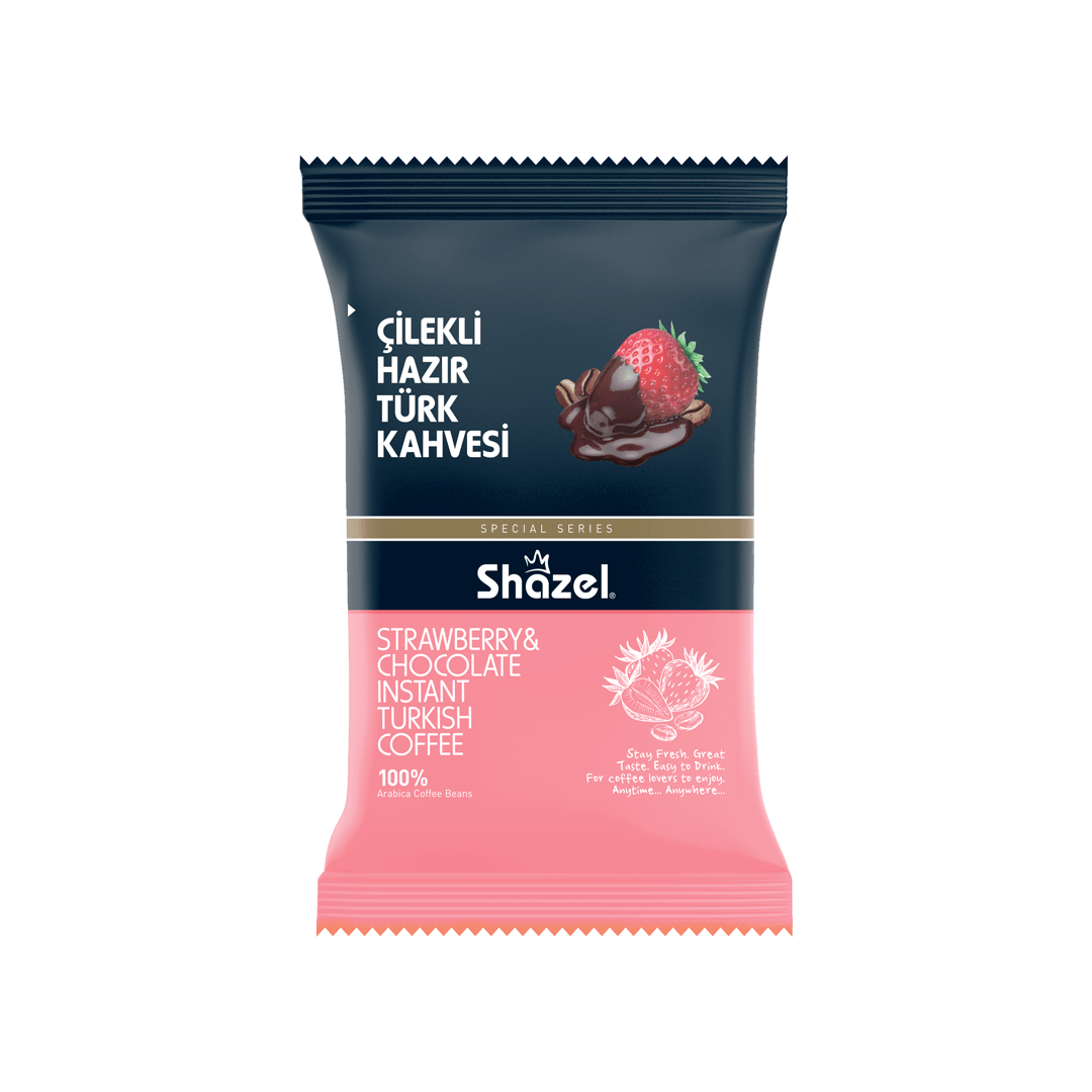 Shazel Strawberry Instant Turkish Coffee 100 g