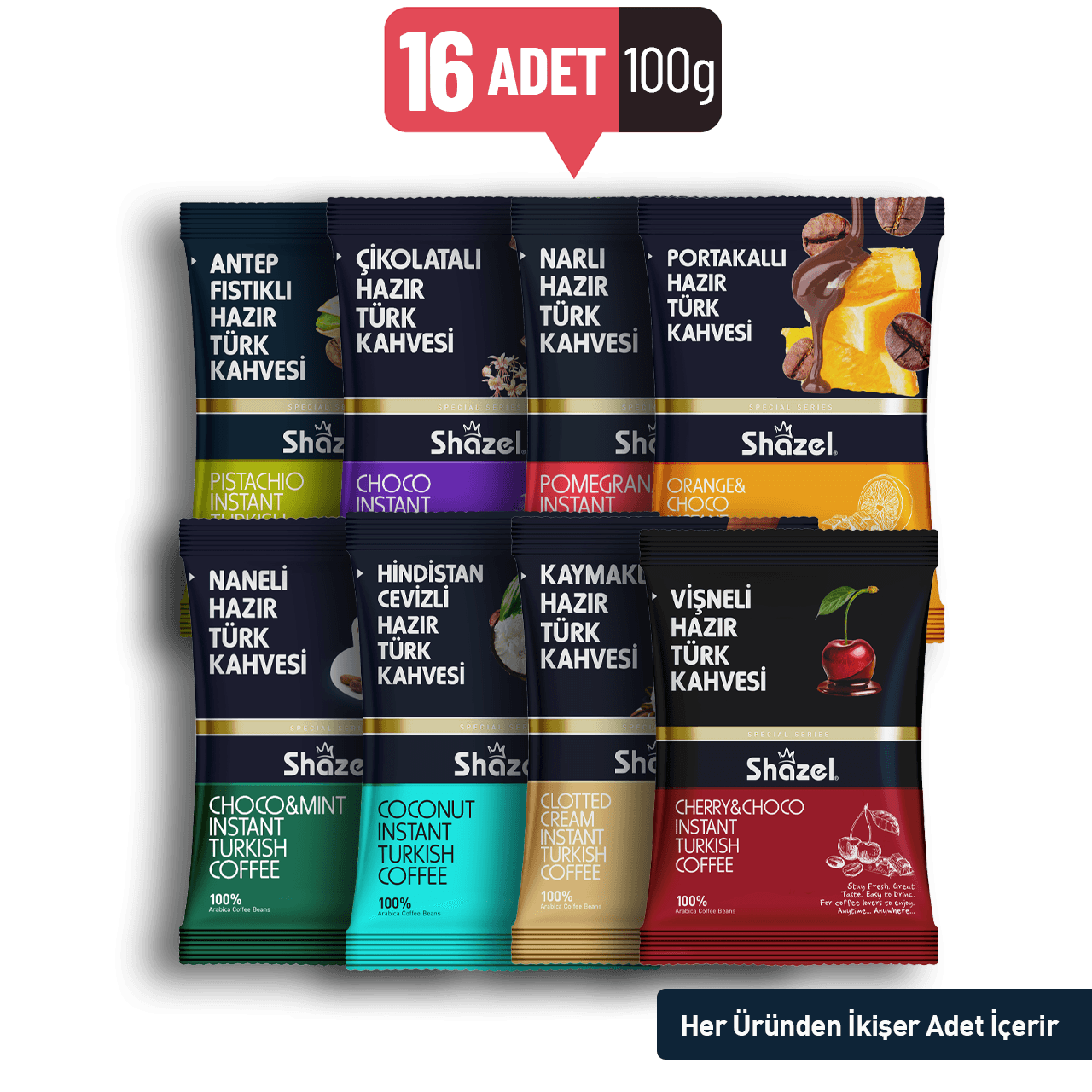 SHAZEL Special Series Her Çeşitten 100G x 2 Adet