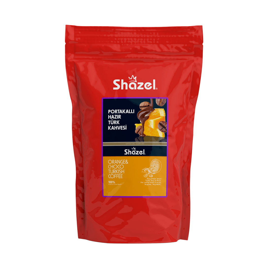 Shazel Portakallı Hazır Türk Kahvesi 1000 G (Aromalı)