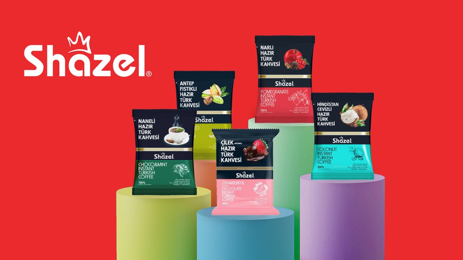 Shazel Special Series 5 Mix 100g x 5 pieces Strawberry / Pistachio / Pistachio / Mint / Coconut / Mint (Flavored)