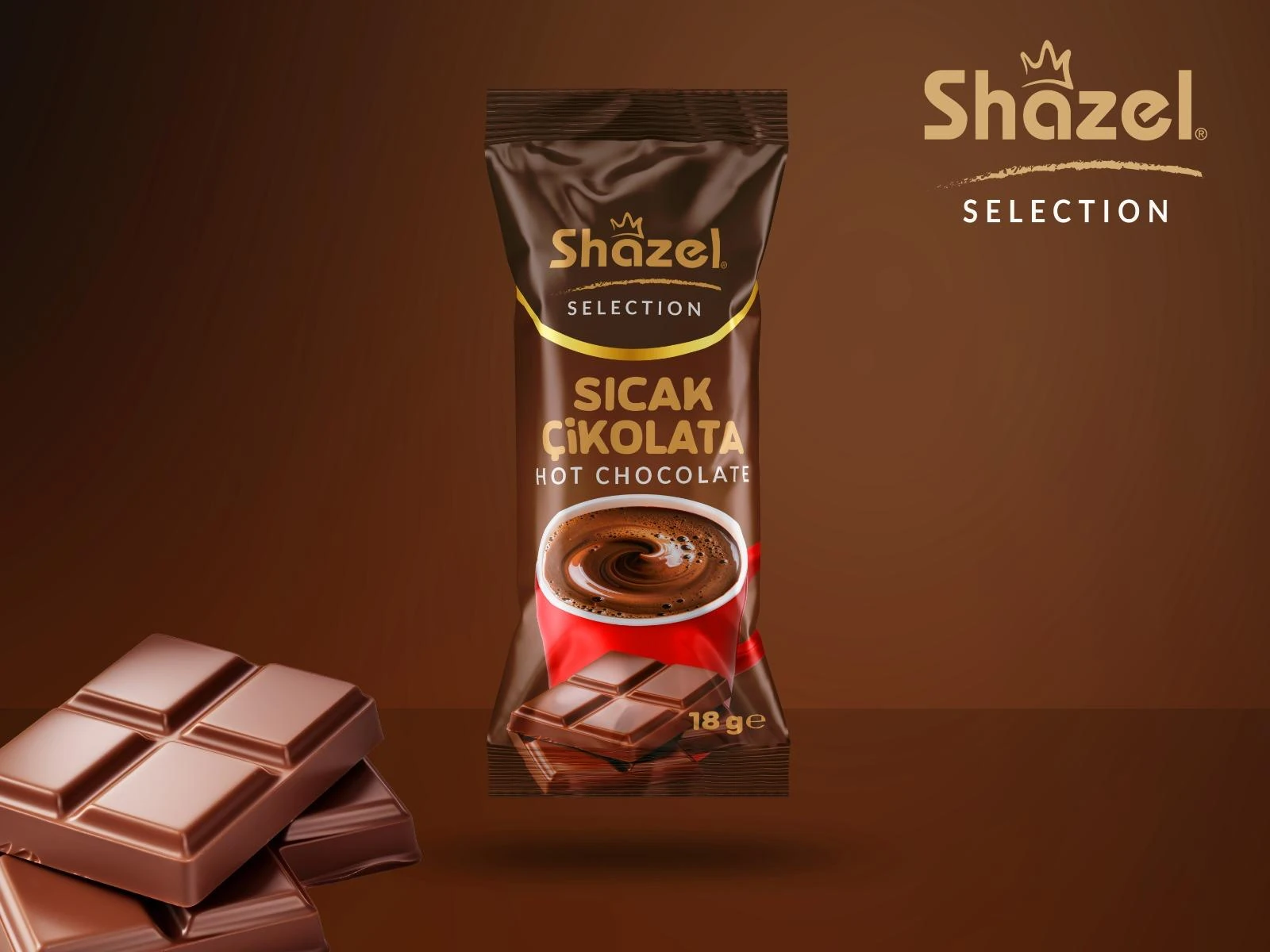 Shazel Sıcak Çikolata 18G X 12 Adet