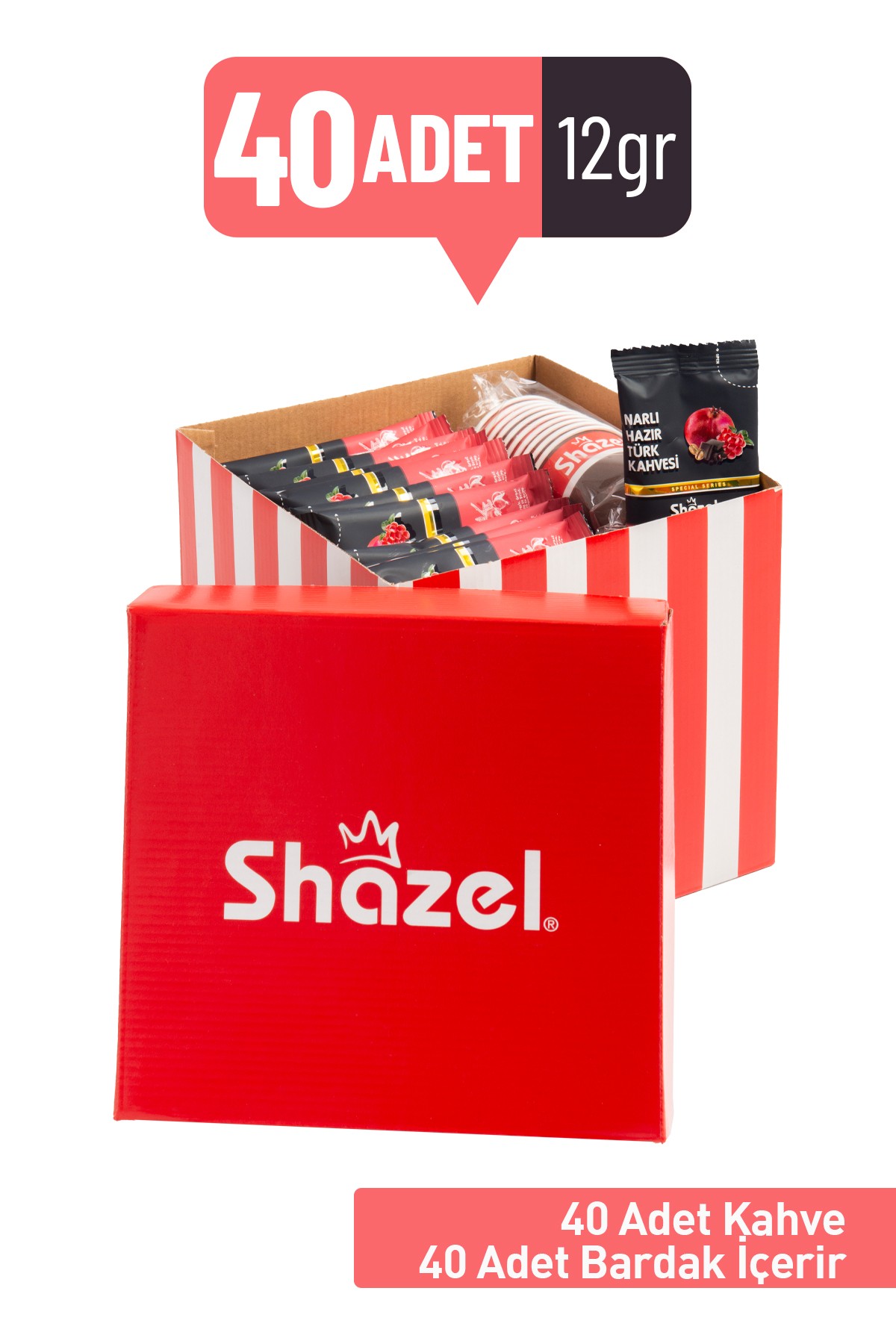 SHAZEL Narlı Hediye Ofis Seti 12G x 40Adet