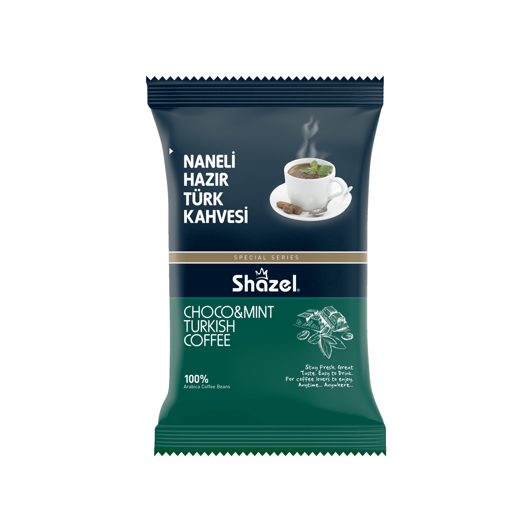 SHAZEL Mint Instant Turkish Coffee 100G (Flavoured)