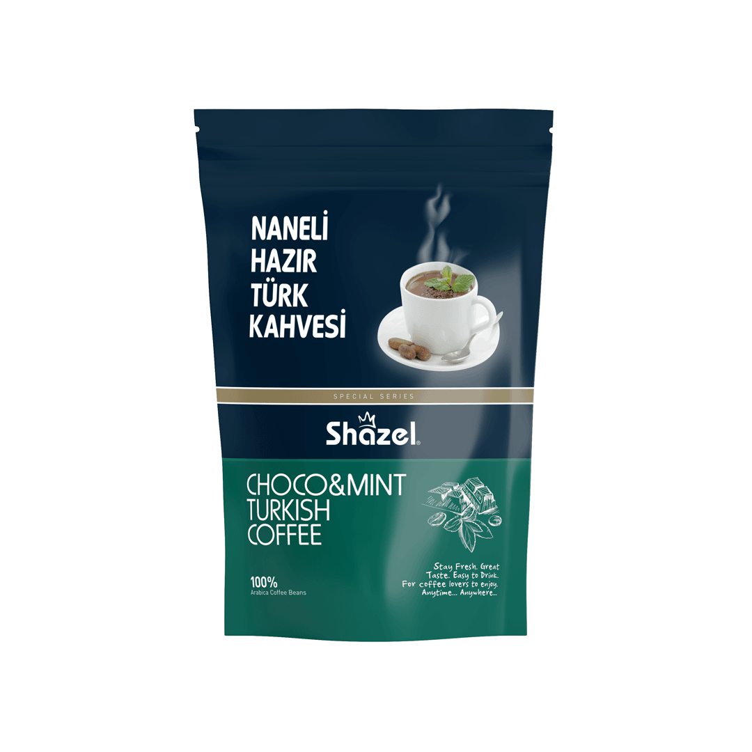 Shazel Mint Instant Turkish Coffee 200g Doypack (Flavoured)
