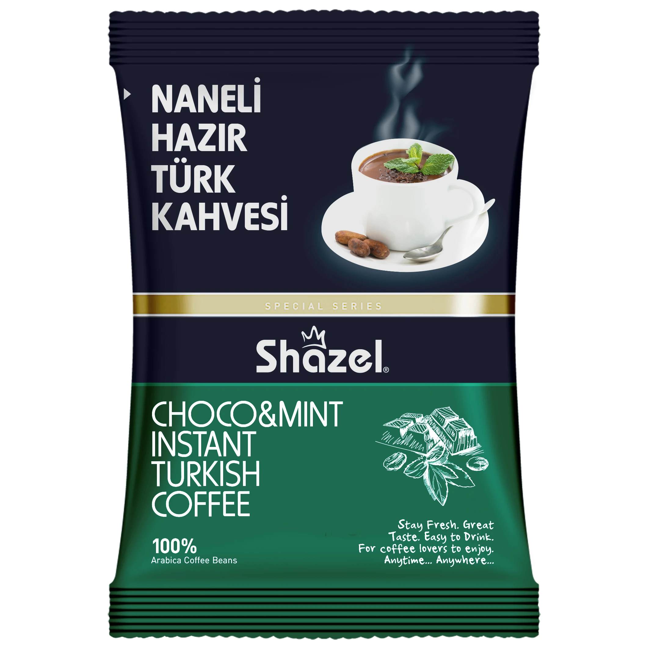 SHAZEL Naneli Hazır Türk Kahvesi 100G (Aromalı)