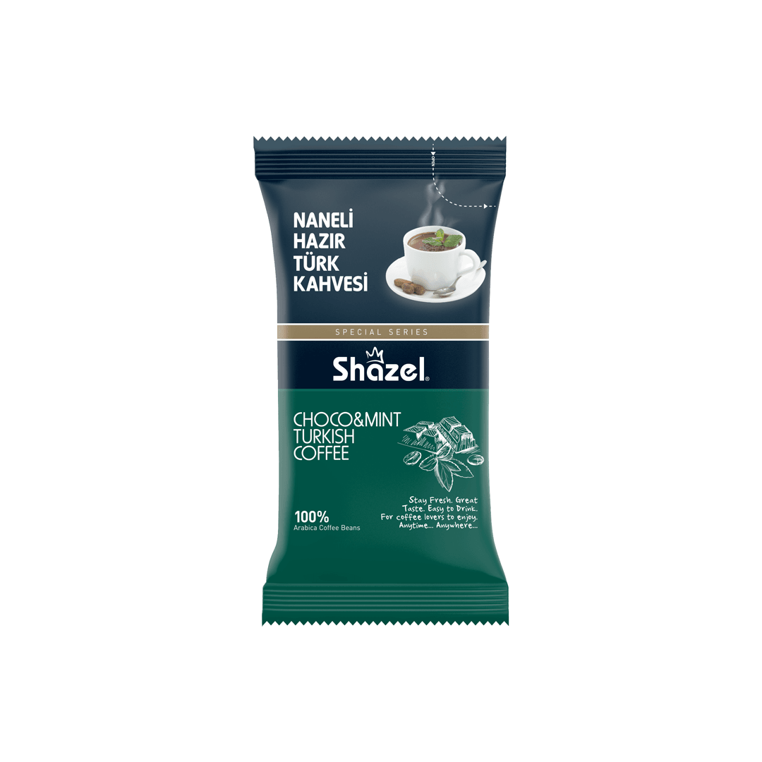 SHAZEL Choco&Mint Instant Turkish Coffee 12G