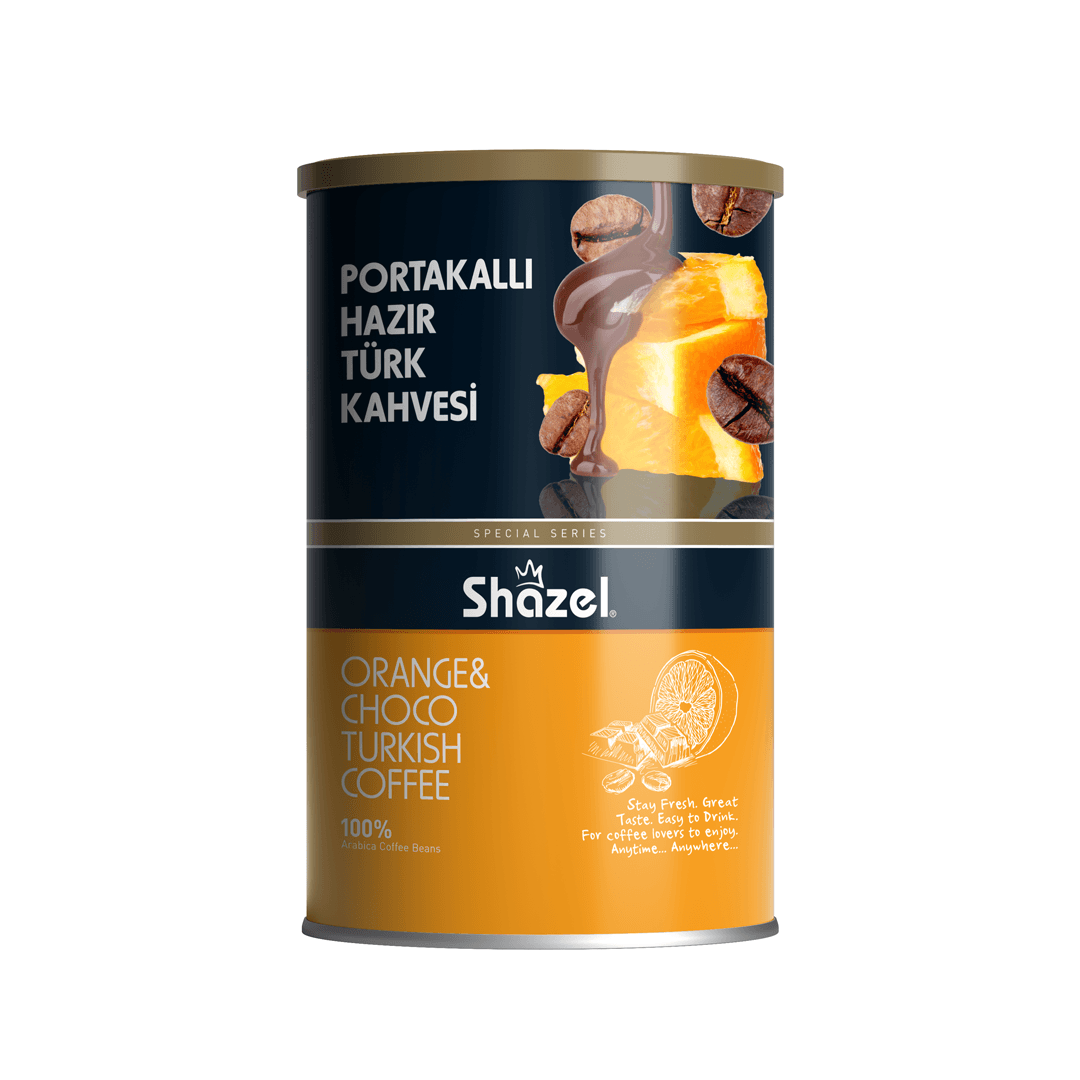 Shazel Portakallı Hazır Türk Kahvesi 500 Gr (Aromalı)