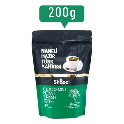 Shazel Mint Instant Turkish Coffee 200g Doypack (Flavoured)