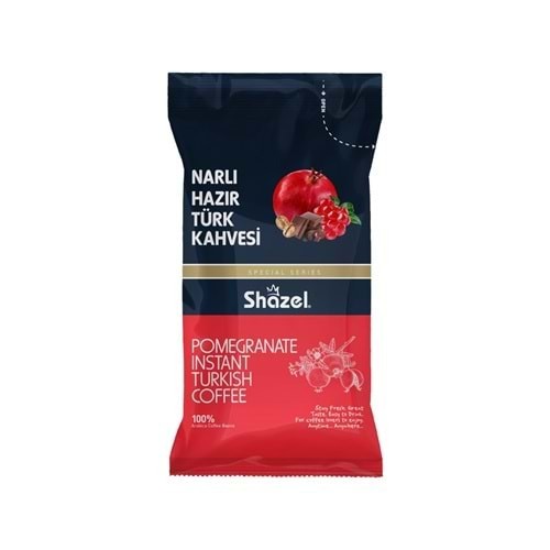 SHAZEL Pomegranate Instant Turkish Coffee Office Set 12G 