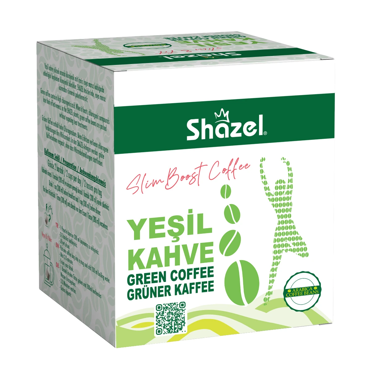 SHAZEL Slim&Fit Green Coffee - 14 Pieces x 3g