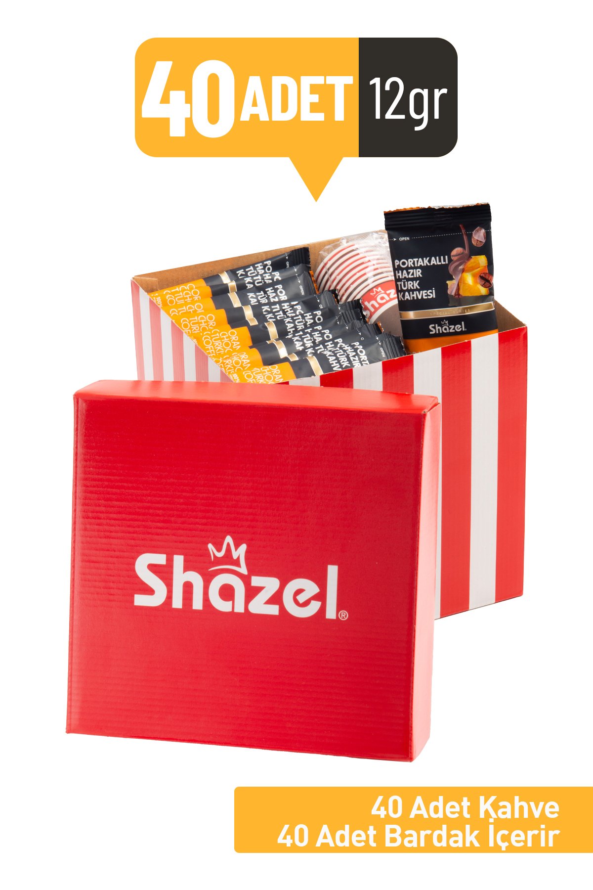 SHAZEL Portakallı Hediye Ofis Seti 12G x 40Adet