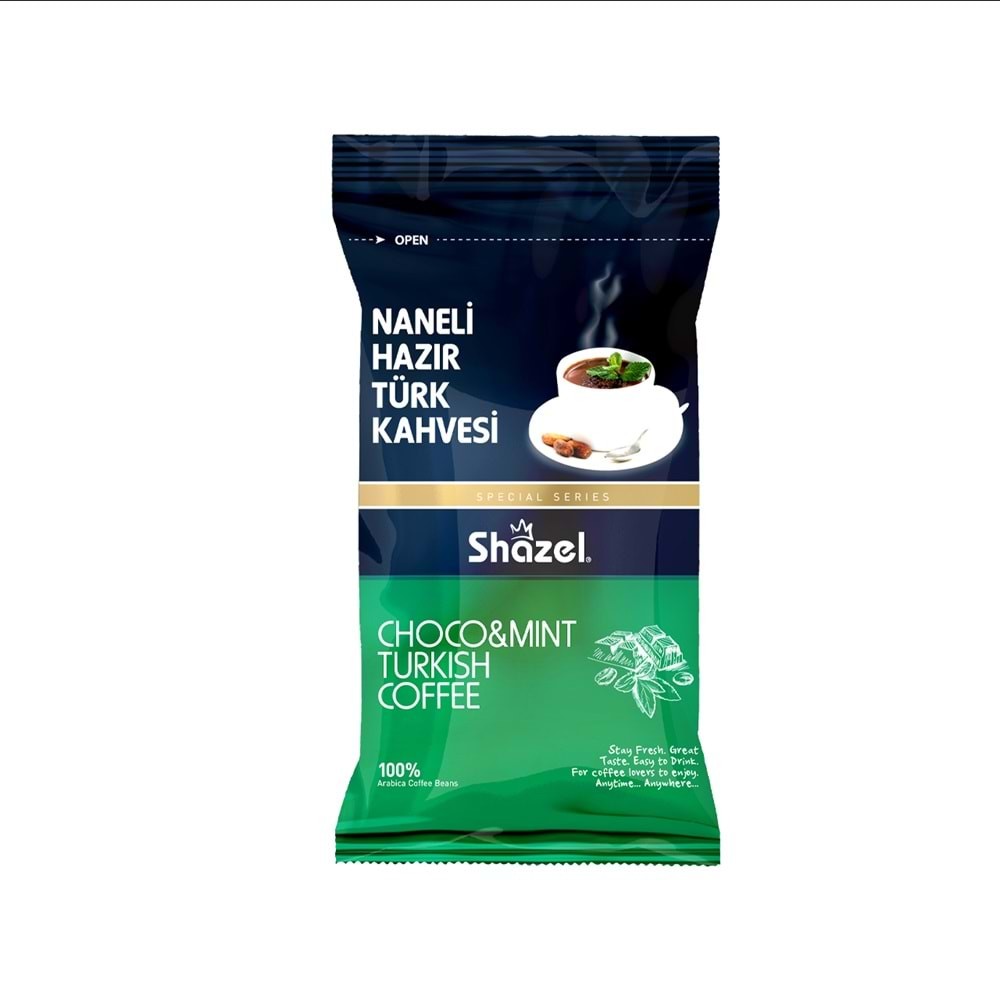 SHAZEL Choco&Mint Instant Turkish Coffee 12G