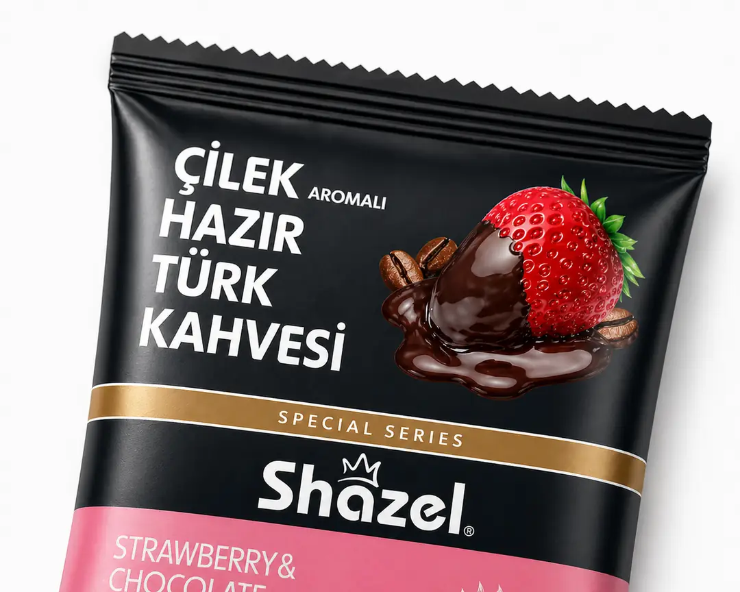 Shazel Strawberry Instant Turkish Coffee 100 g