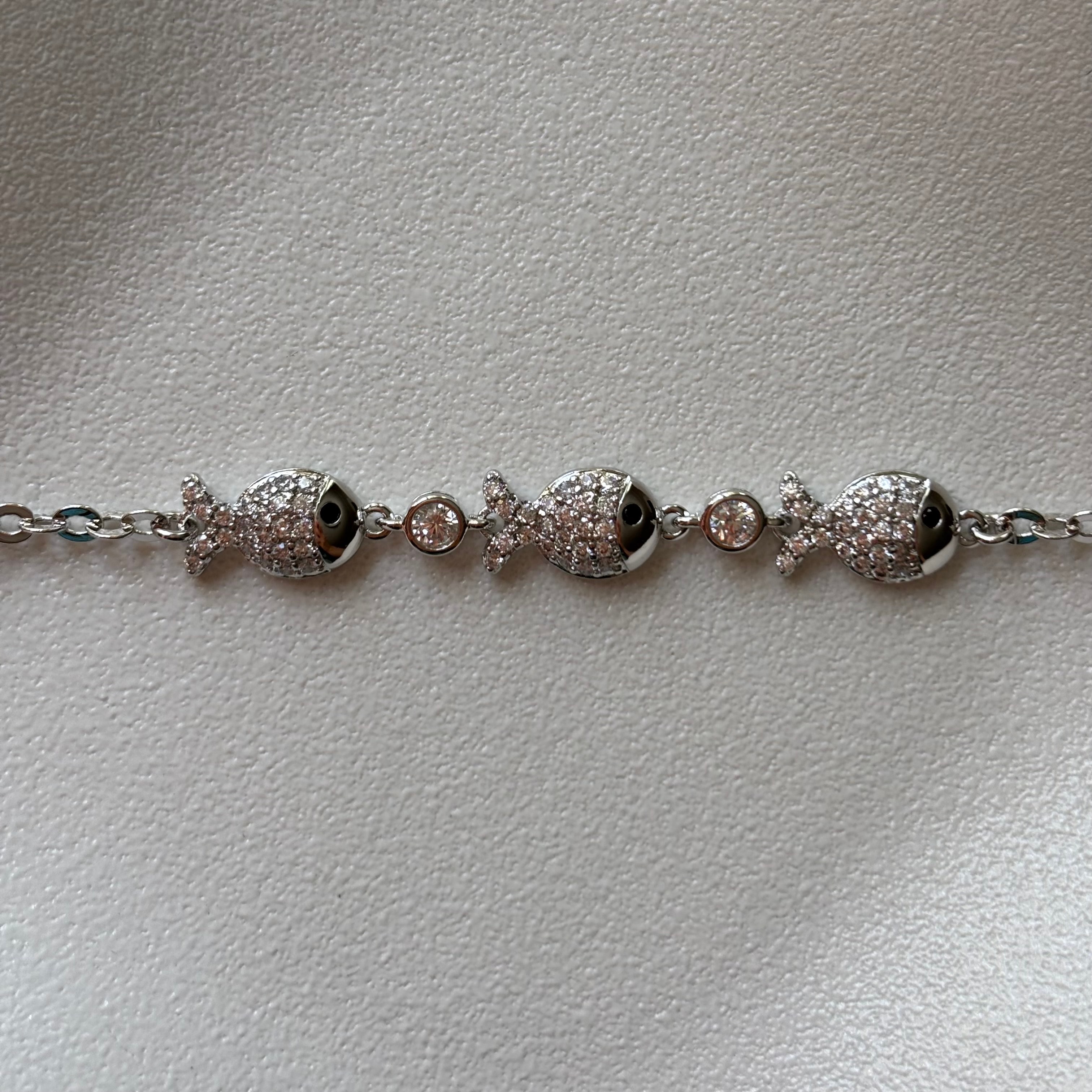 xuping | balık bileklik | silver 